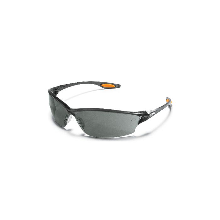 MCR LW212AF Law2 Safety Glasses with Gray Anti-Fog Lens, 1 Each