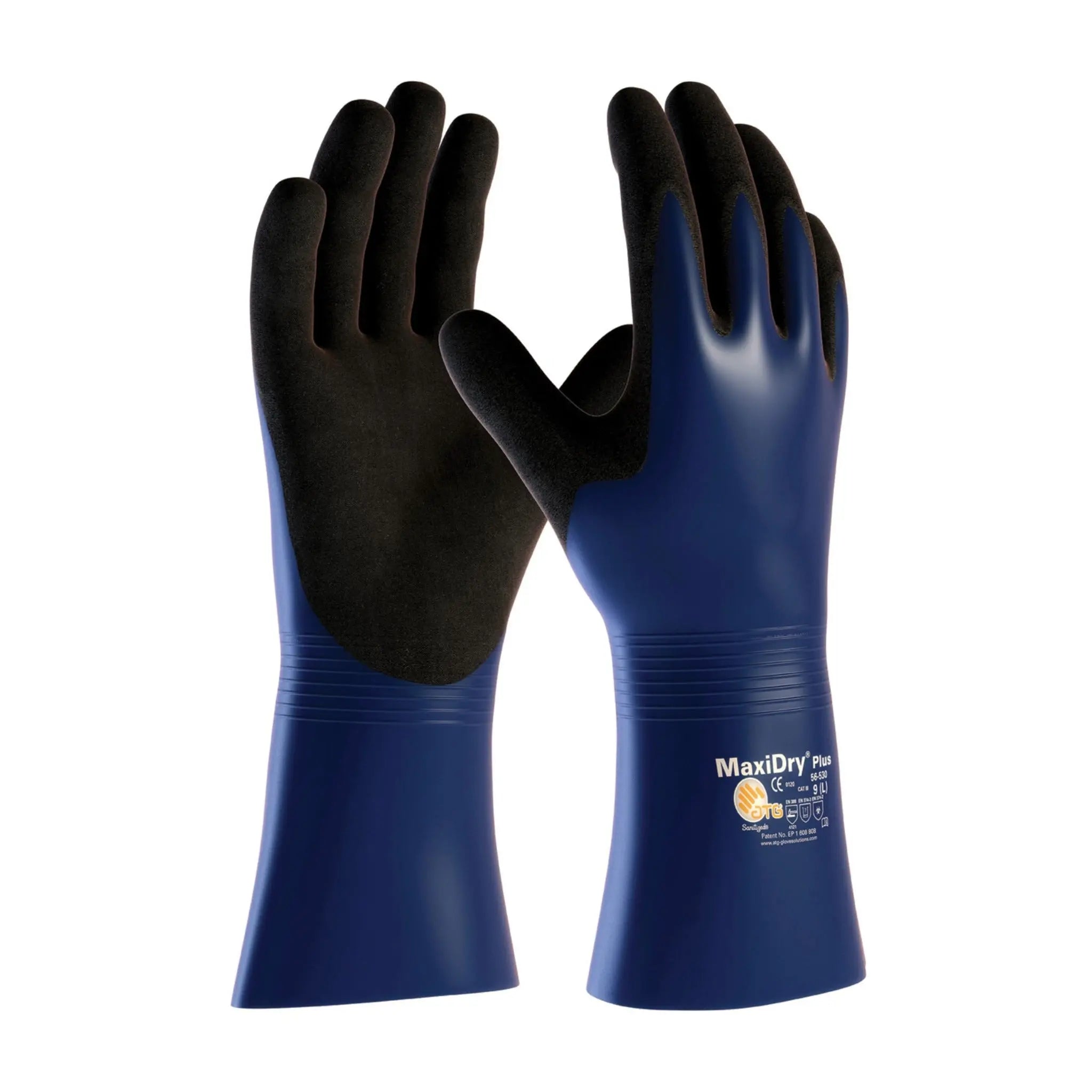 PIP ATG 56-530 MaxiDry Plus Nitrile Coated Glove with Nylon Liner and Non Slip Grip_Main_Image