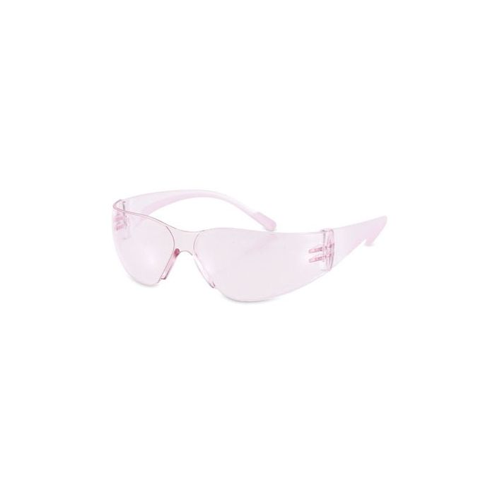 PIP Bouton 250-11-0904 Eva Petite Rimless Safety Glasses, Pink, One Size, Case of 144