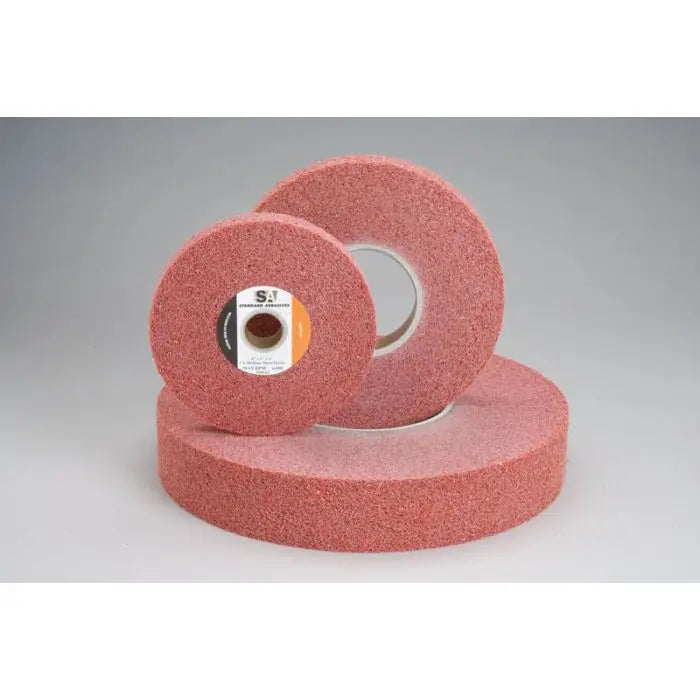 Standard Abrasives™ Metal Finishing Wheel 859182, 6 in x 1 in x 1 in 6A MED, 3 per case