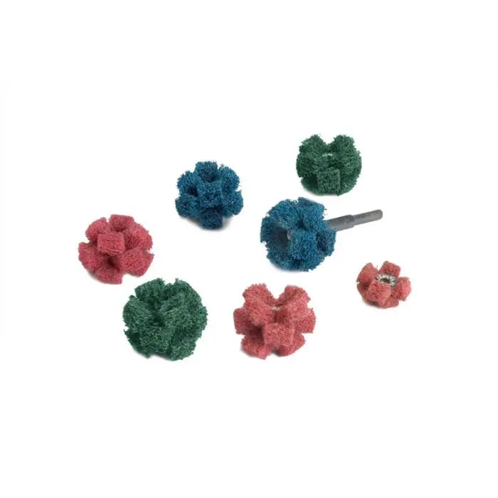 Standard Abrasives™ Buff and Blend Cross Buff GP 725004, 1-1/2 in x 1/2 in x 2 Ply x 8-32 A CRS, 50 per inner 500 per case