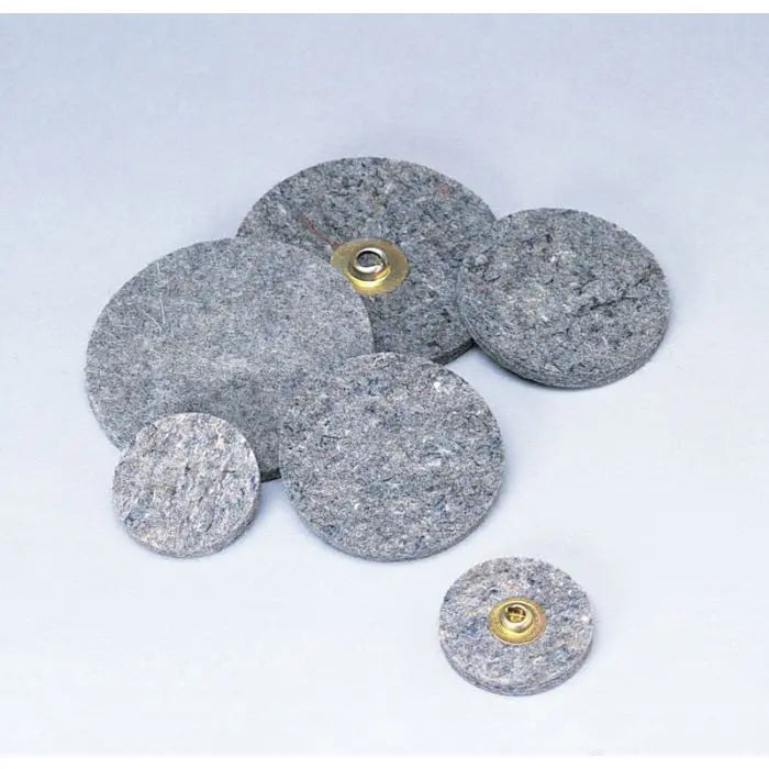 Standard Abrasives™ Quick Change TR Felt Polishing Disc 840480, 3 in, 10 per inner 100 per case