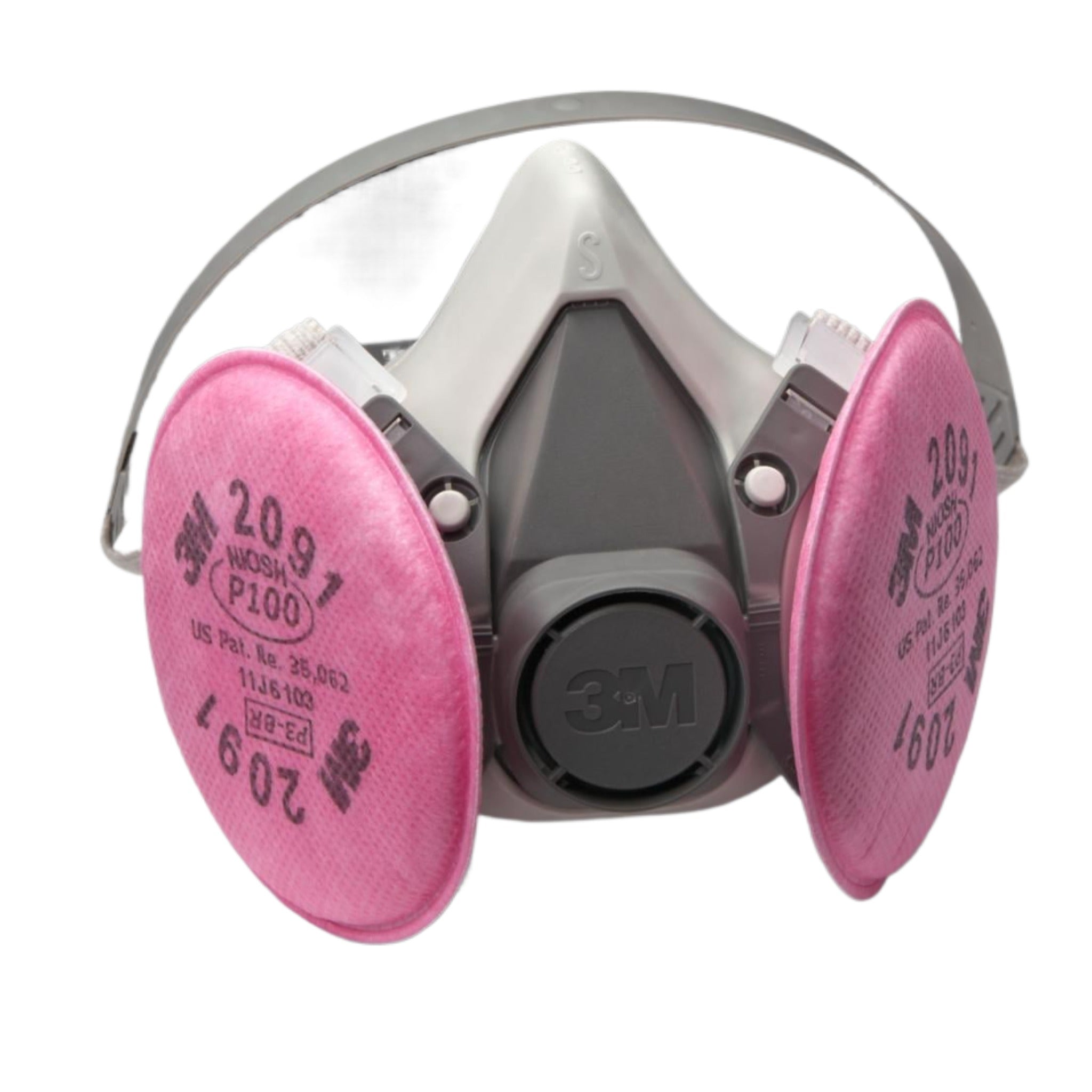 3M™ Half Facepiece Reusable Respirator Assembly 6191/07001(AAD), P100, Small-main_Image