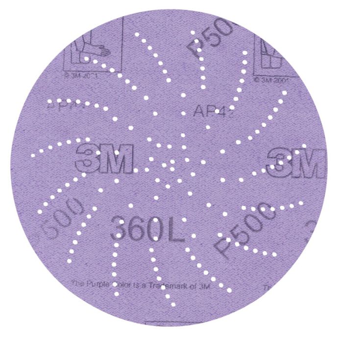 3M™ Hookit™ Clean Sanding Disc 360L, 01707, 5 in P320, 100 per inner 500 per case