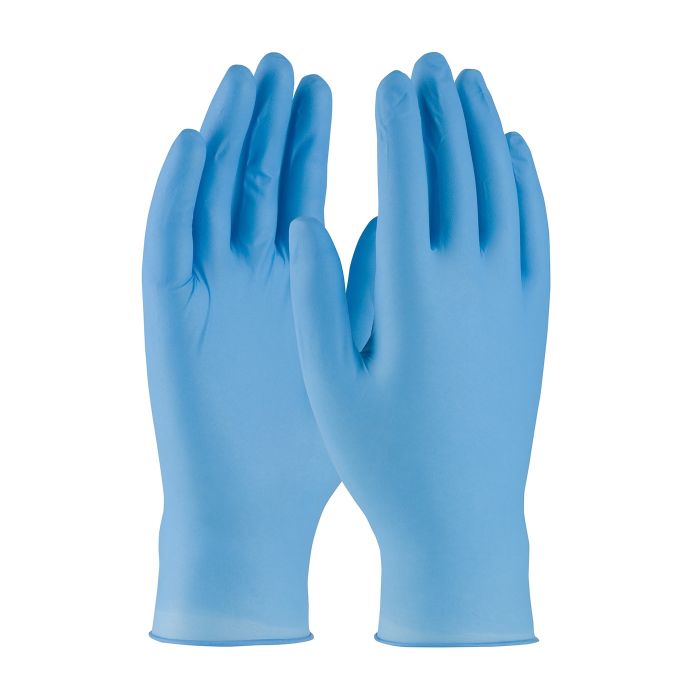 PIP 63-336PF/S Ambi-dex Overdrive Disposable Nitrile Glove, Powder Free with Textured Grip - 6 mil Small