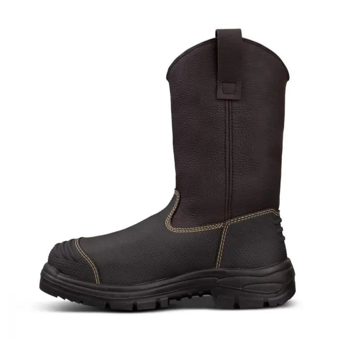 Honeywell Oliver 65 Series 65493S-BRN-140 12" Pull On Steel Toe EH PR MT CSA, Brown, Size 14, 1 Pair Each