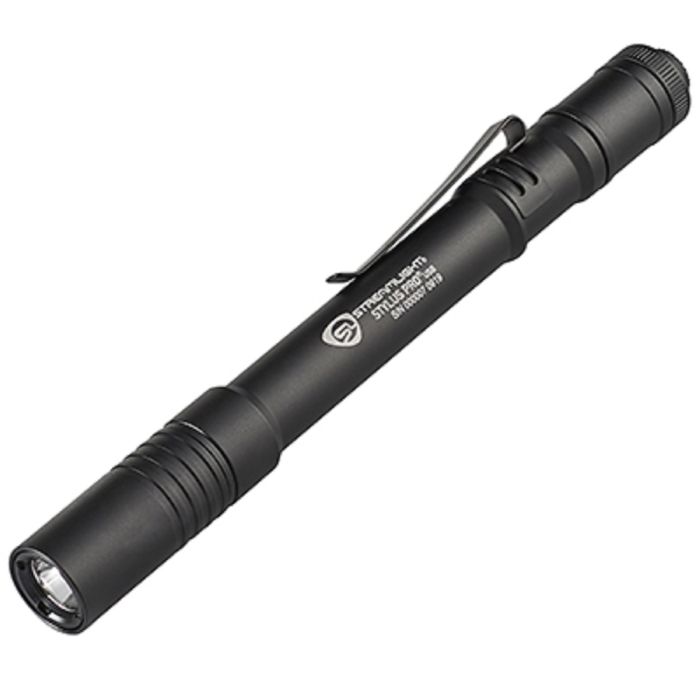 Streamlight Stylus Pro USB 66134 Rechargeable Super Bright LED Pen Light With USB Cord, Black, One Size, 1 Each