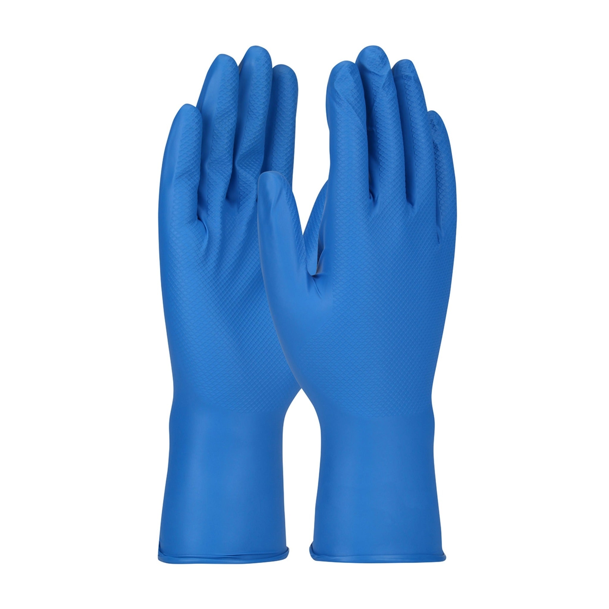 PIP Grippaz Food Plus 67-308 8 Mil Extended Use Ambidextrous Nitrile Glove with Textured Fish Scale Grip_Main_Image
