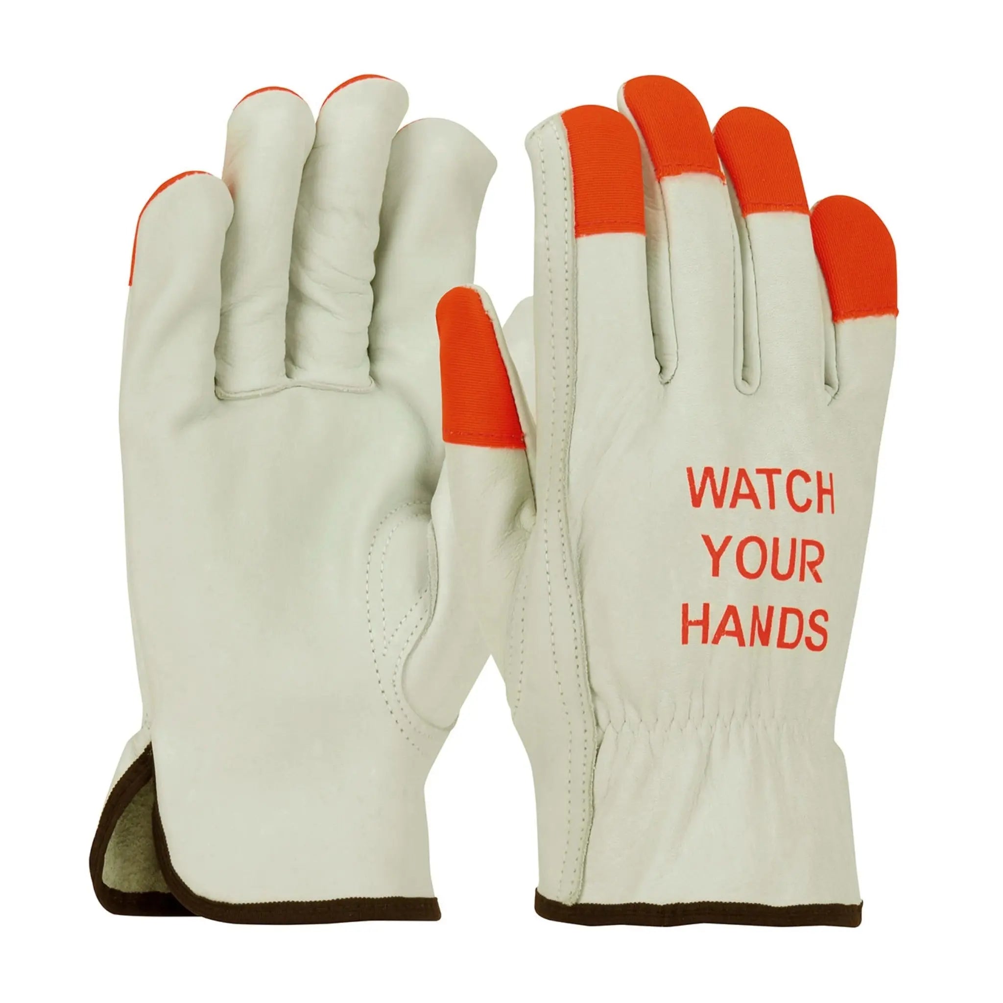 PIP 68-165HV Superior Grade Leather Hi-Vis Glove - Keystone Thumb_Main_Image