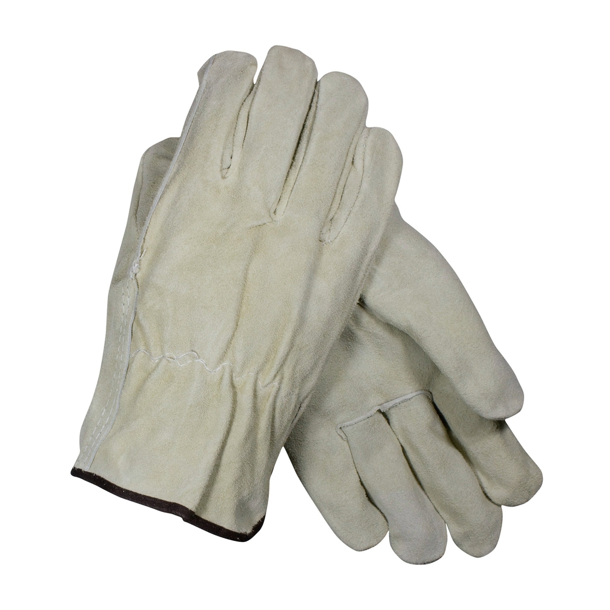 PIP 69-134 Regular Grade Split Leather Driver's Glove - Straight Thumb_Flat