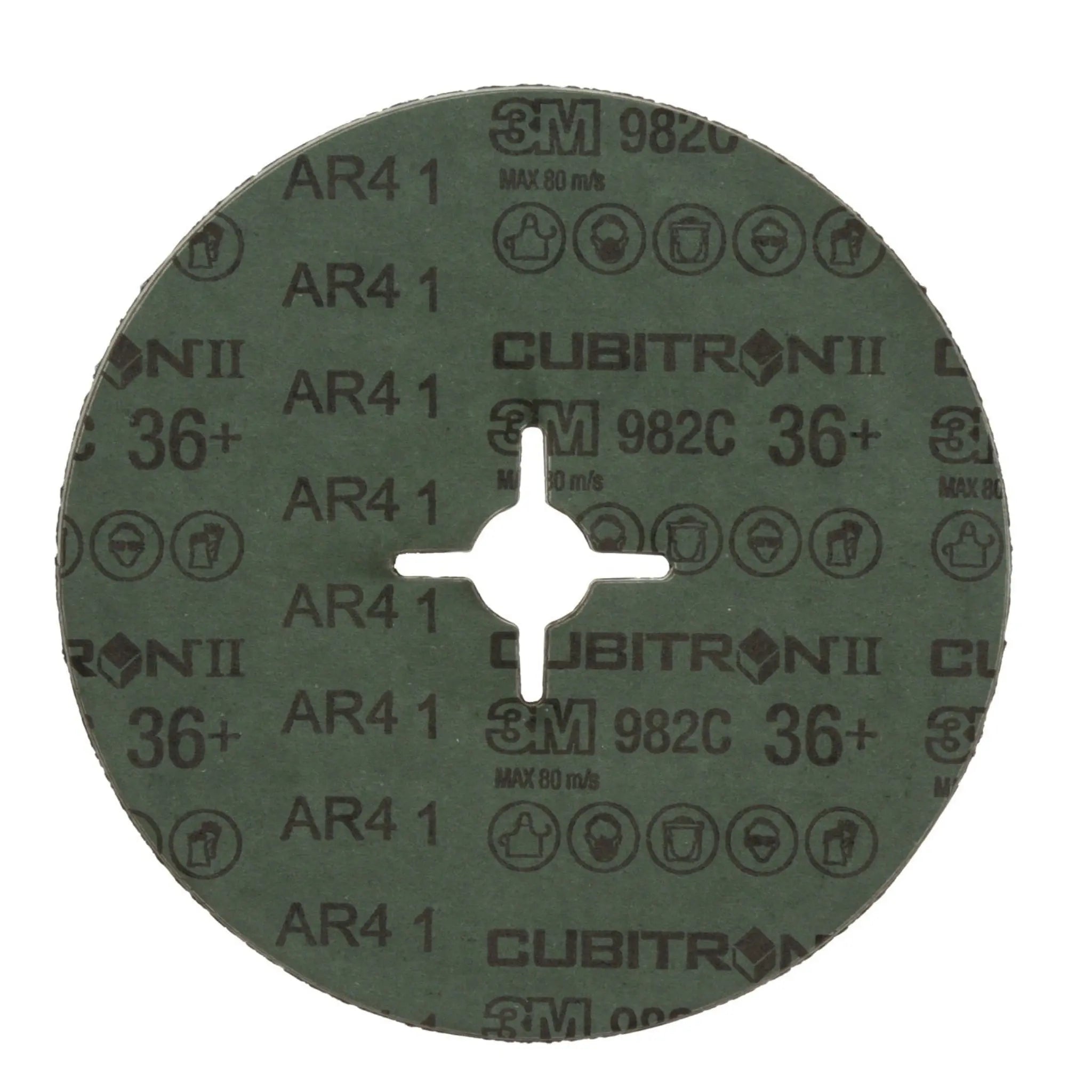 3M Cubitron II 7000000392/982C Fibre Disc, 36 Grit, 5 in x 7/8 in Arbor, Die 500P