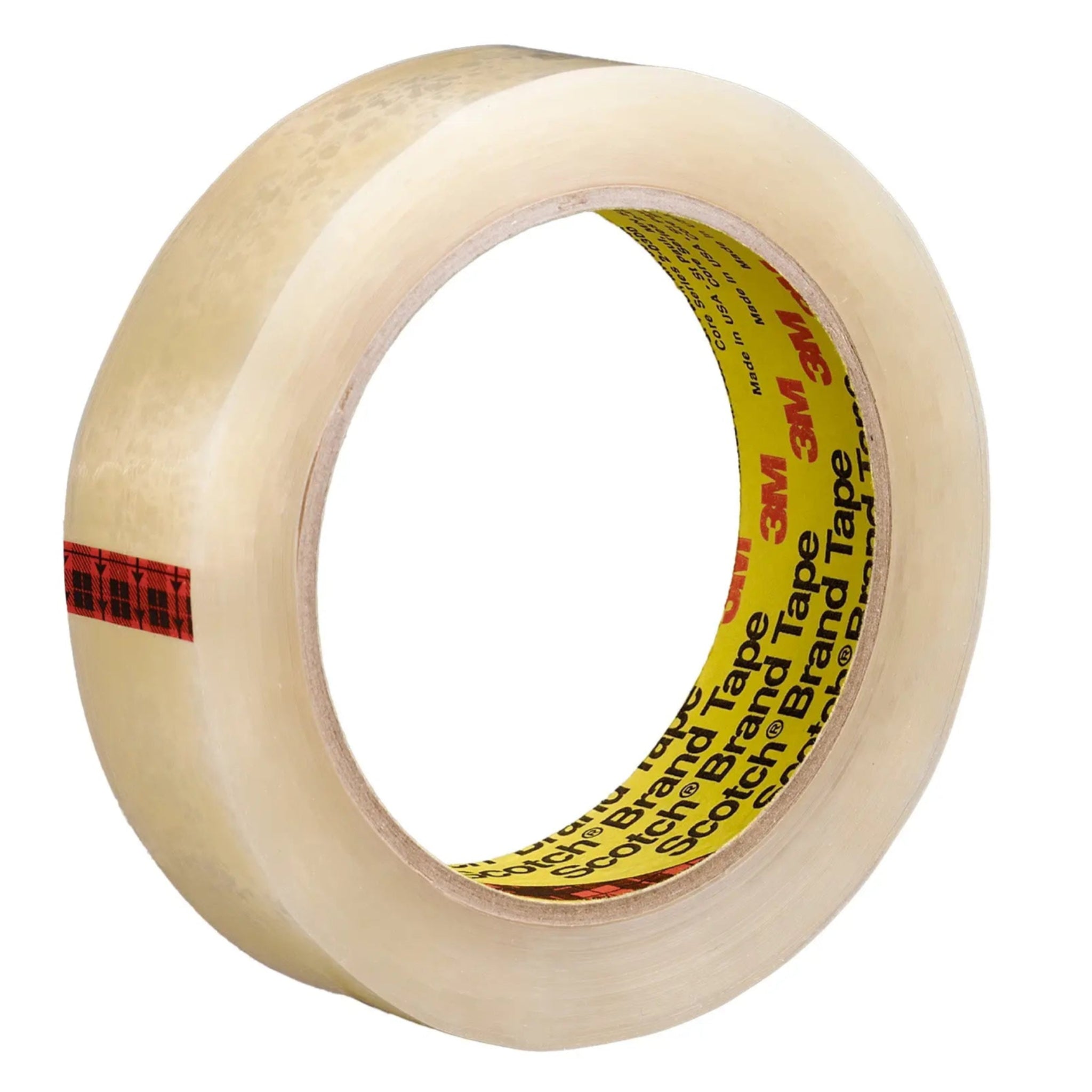 Scotch Light Duty Packaging Tape 600 Clear High Clarity 1/2 in x 72 yd 3 in Core, 1 Roll