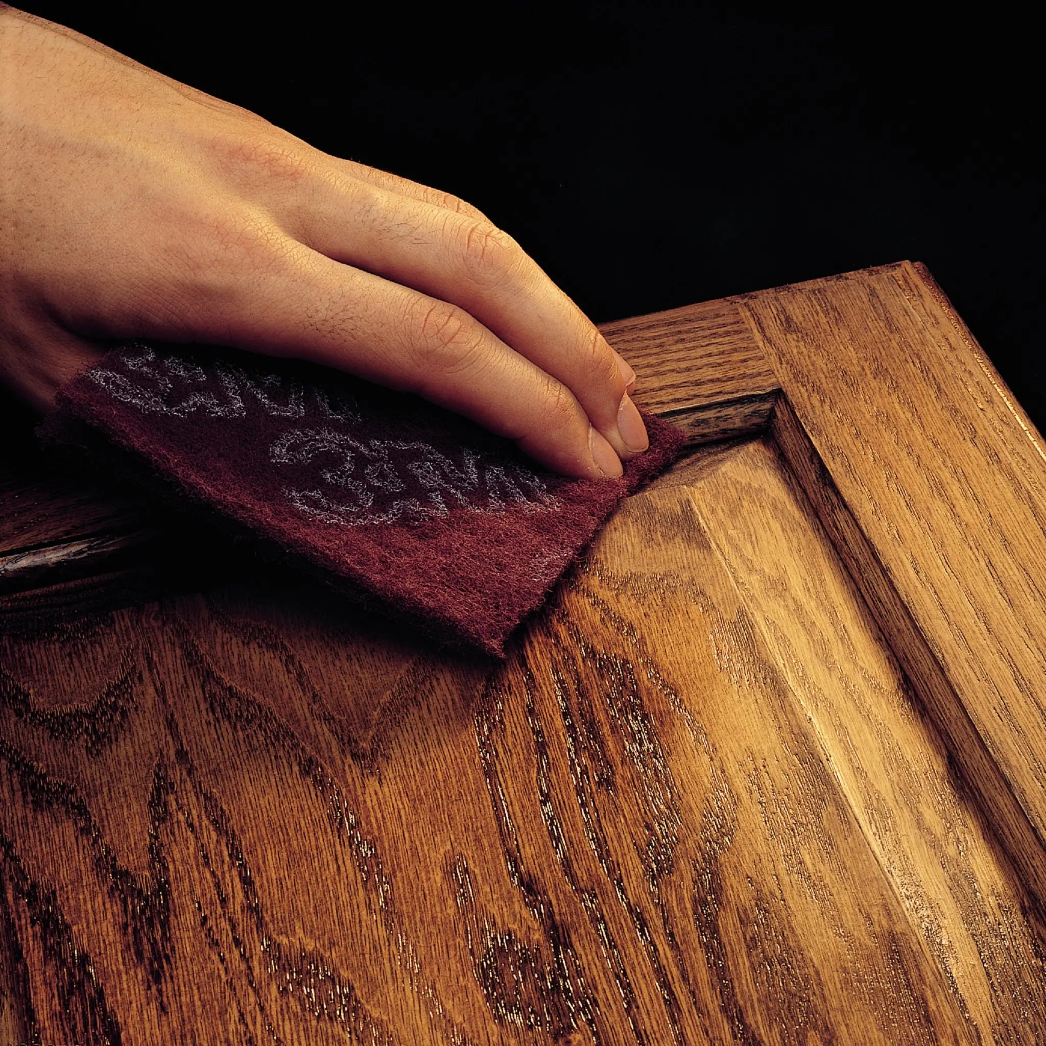 3M Scotch-Brite 7000027560/7447B Hand Pad, HP-HP, Aluminum Oxide Very Fine, Maroon, 6 in x 9 in, Case of 60