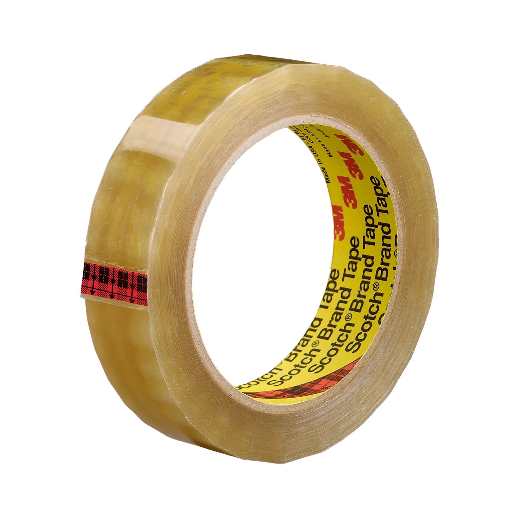 Scotch Light Duty Packaging Tape 681 Clear Moisture Chemical Resistant 1-1/2 in x 72 yd, 1 Roll