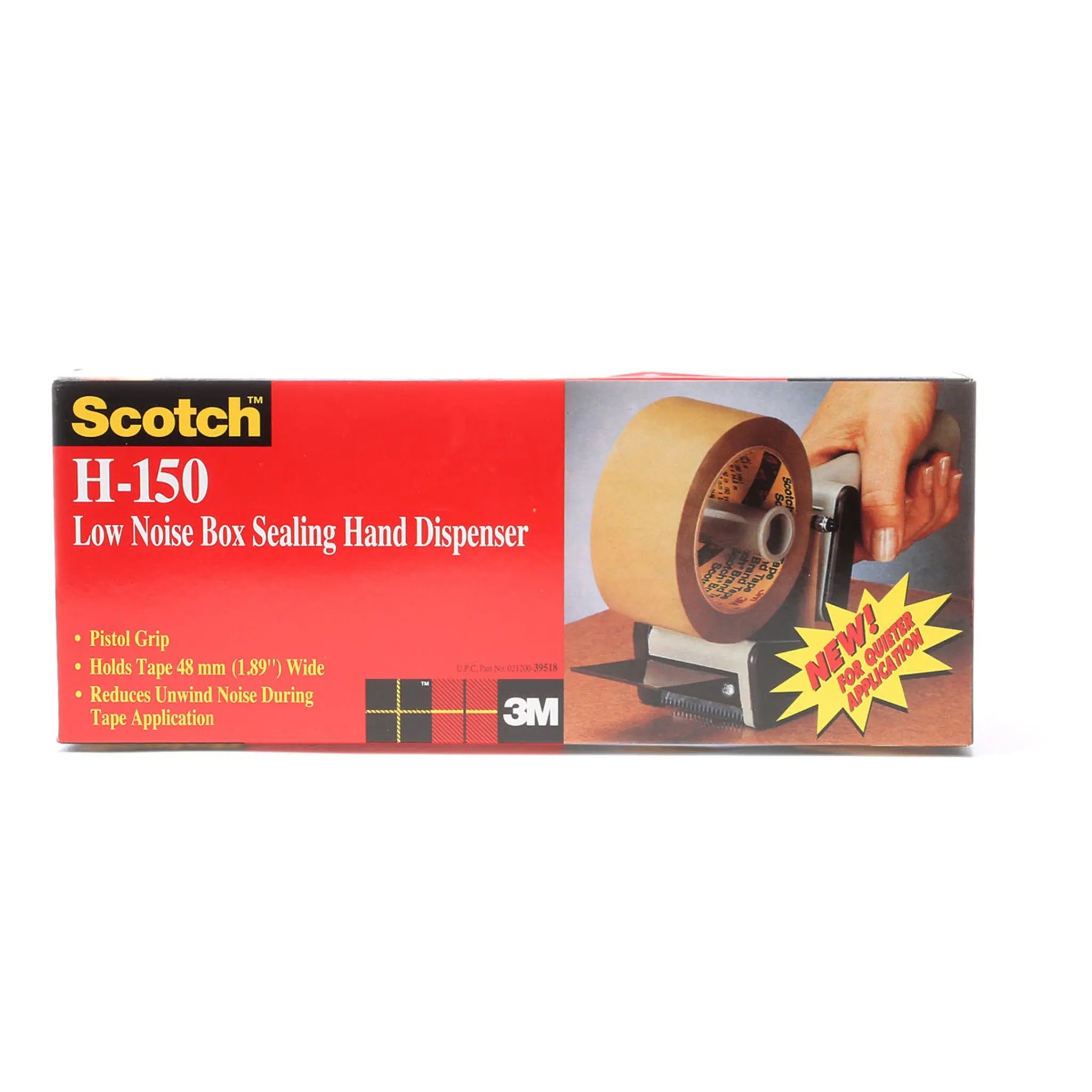 Scotch Low Noise Box Sealing Tape Dispenser H150 2 in, 1 Each