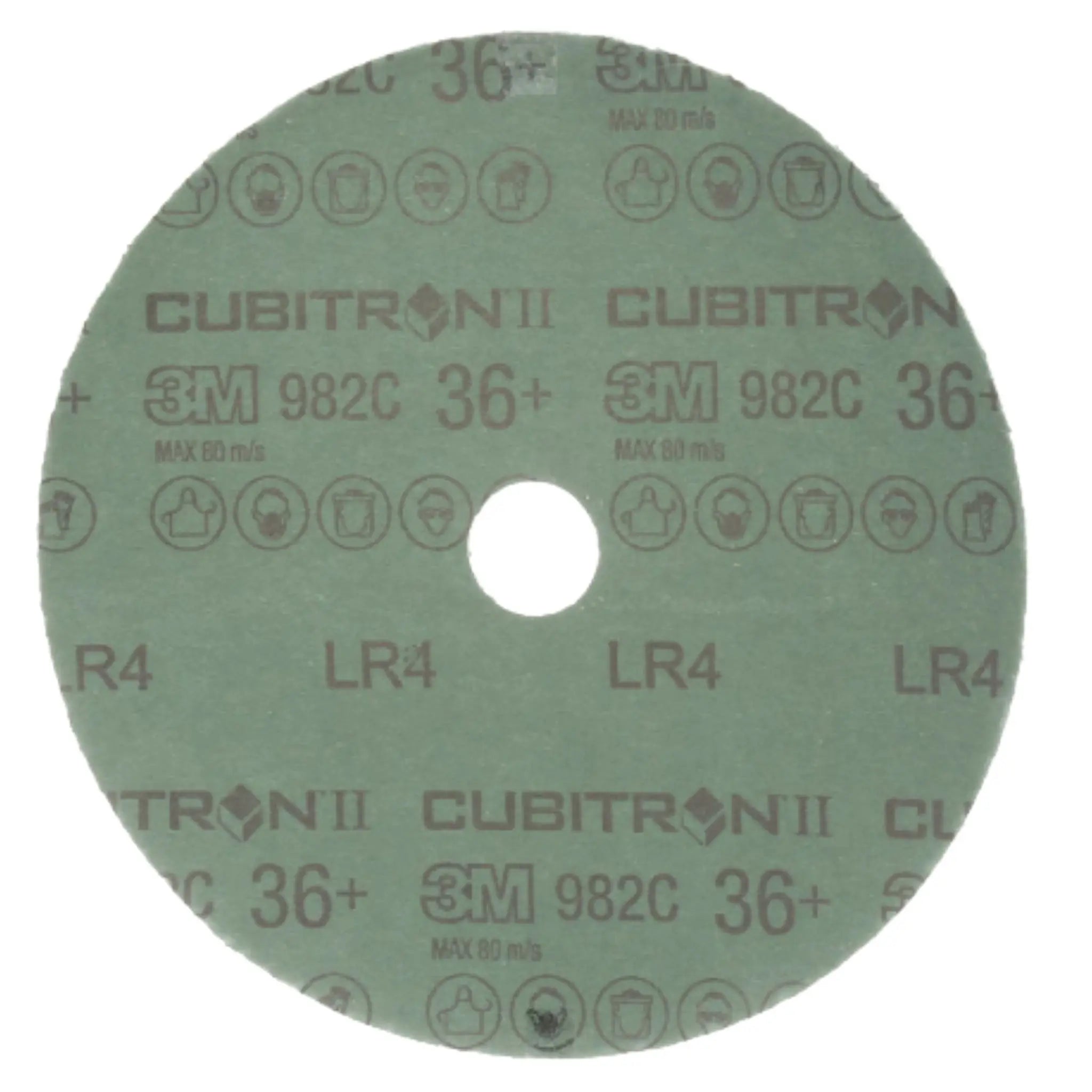 3M Cubitron II 7000119161/982C Fibre Disc, 36+, TN Quick Change, 5 in, Die TN500P, Back