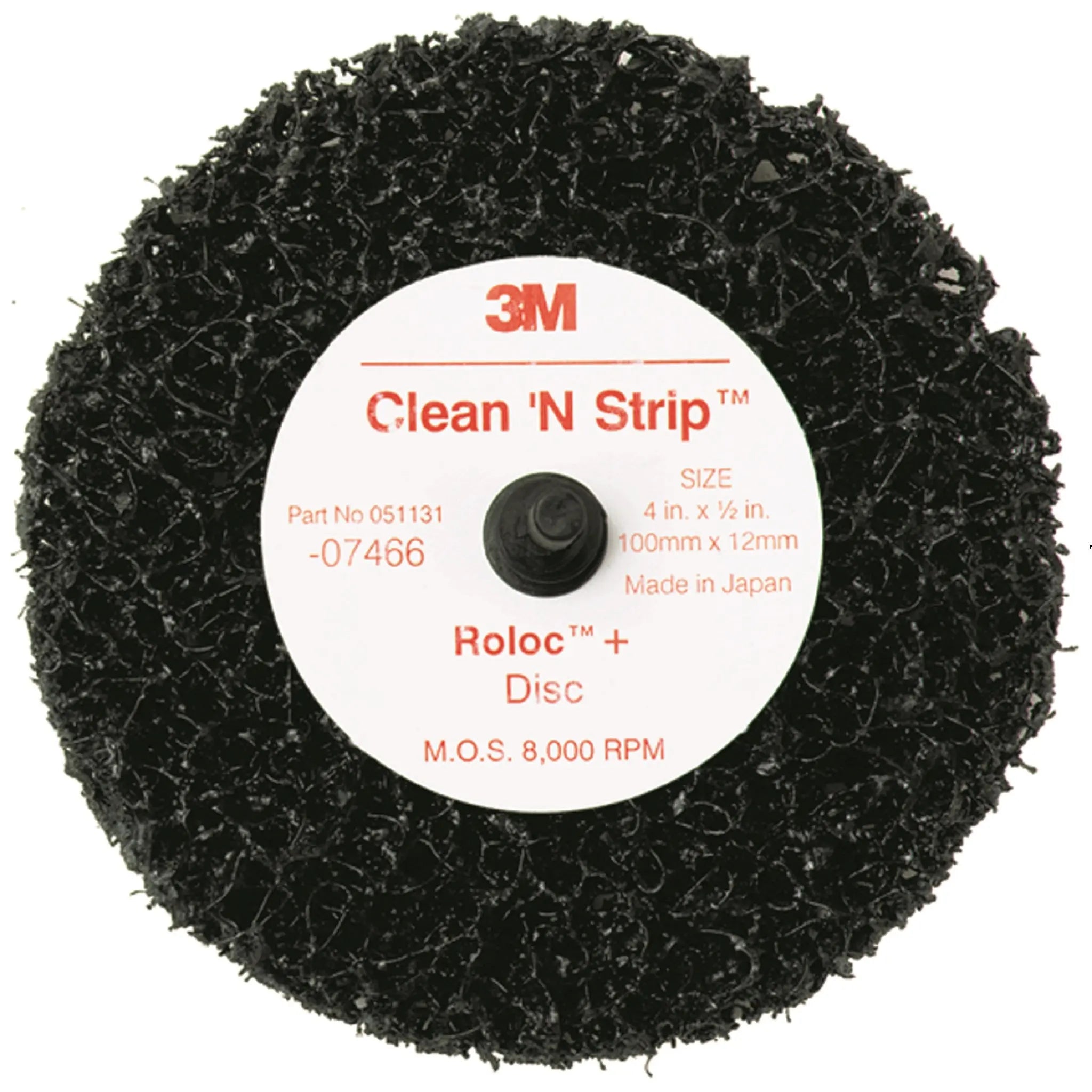 3M Scotch-Brite 7000120779/7466 Roloc+ Clean and Strip Disc, 4 in x 1/2 in, S XCS, Carton of 10