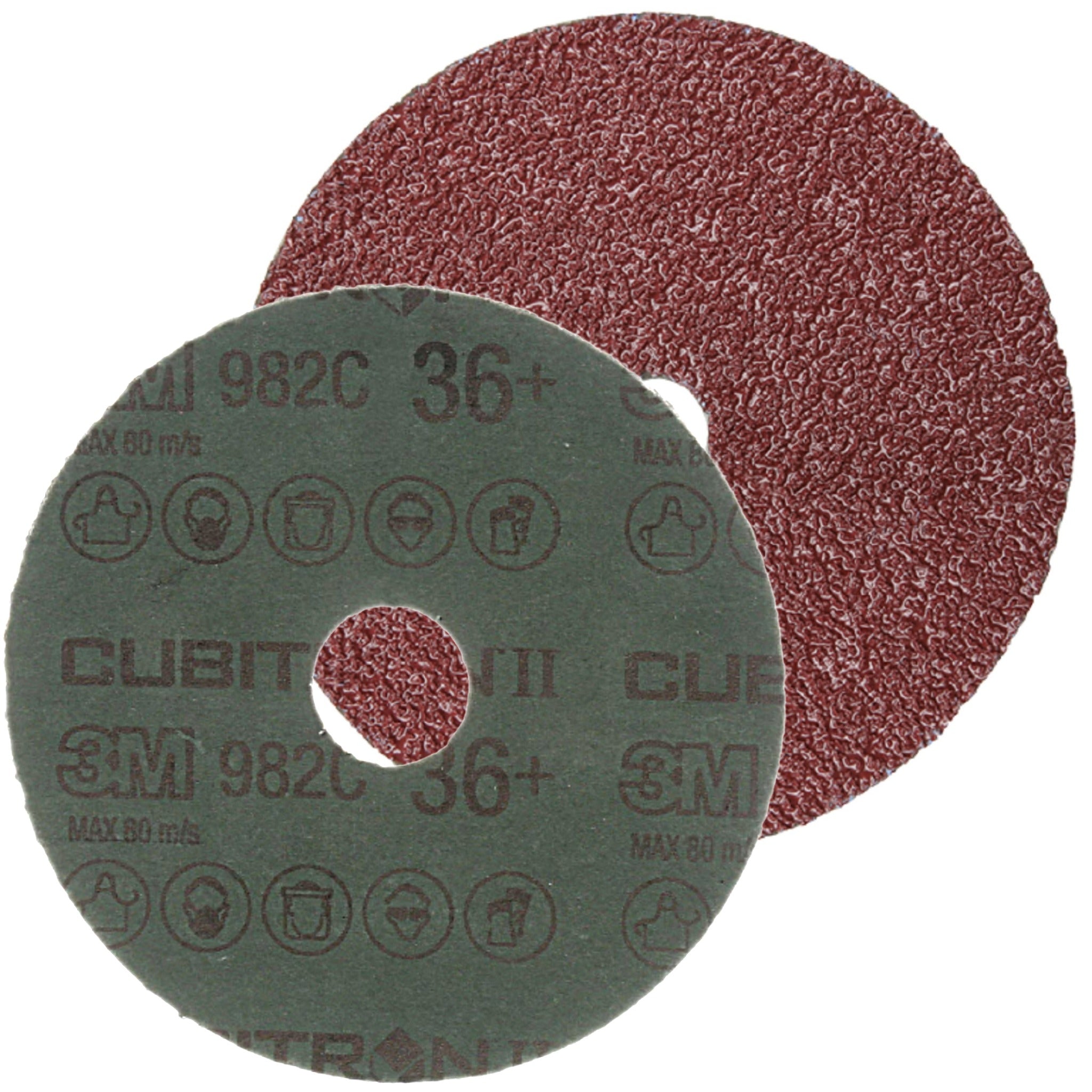 3M Cubitron II 7000148153/982C Fibre Disc, 36+, 4-1/2 in x 7/8 in, Die 450E, Main Image