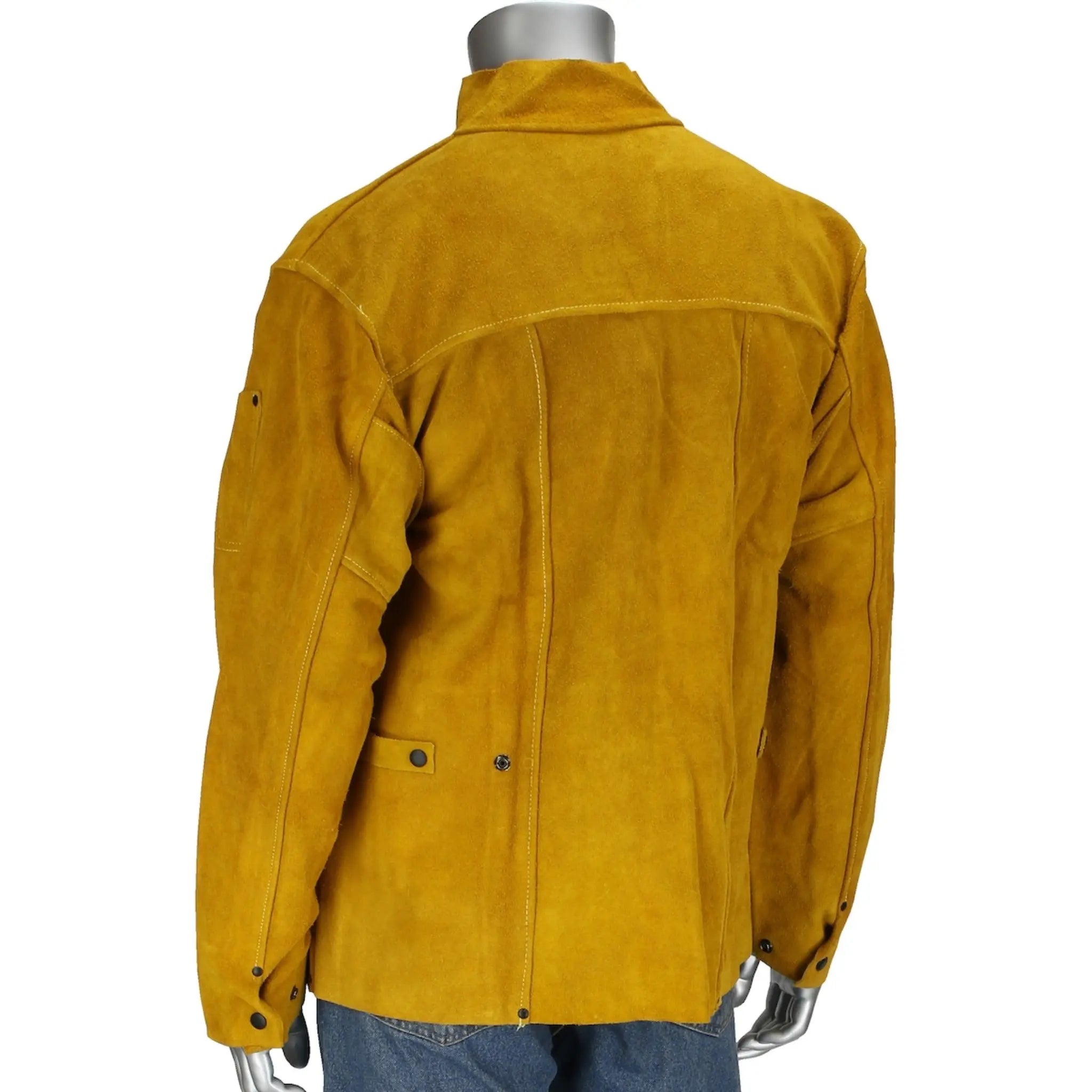PIP Ironcat 7005 Split Leather Welding Jacket-Back_Image