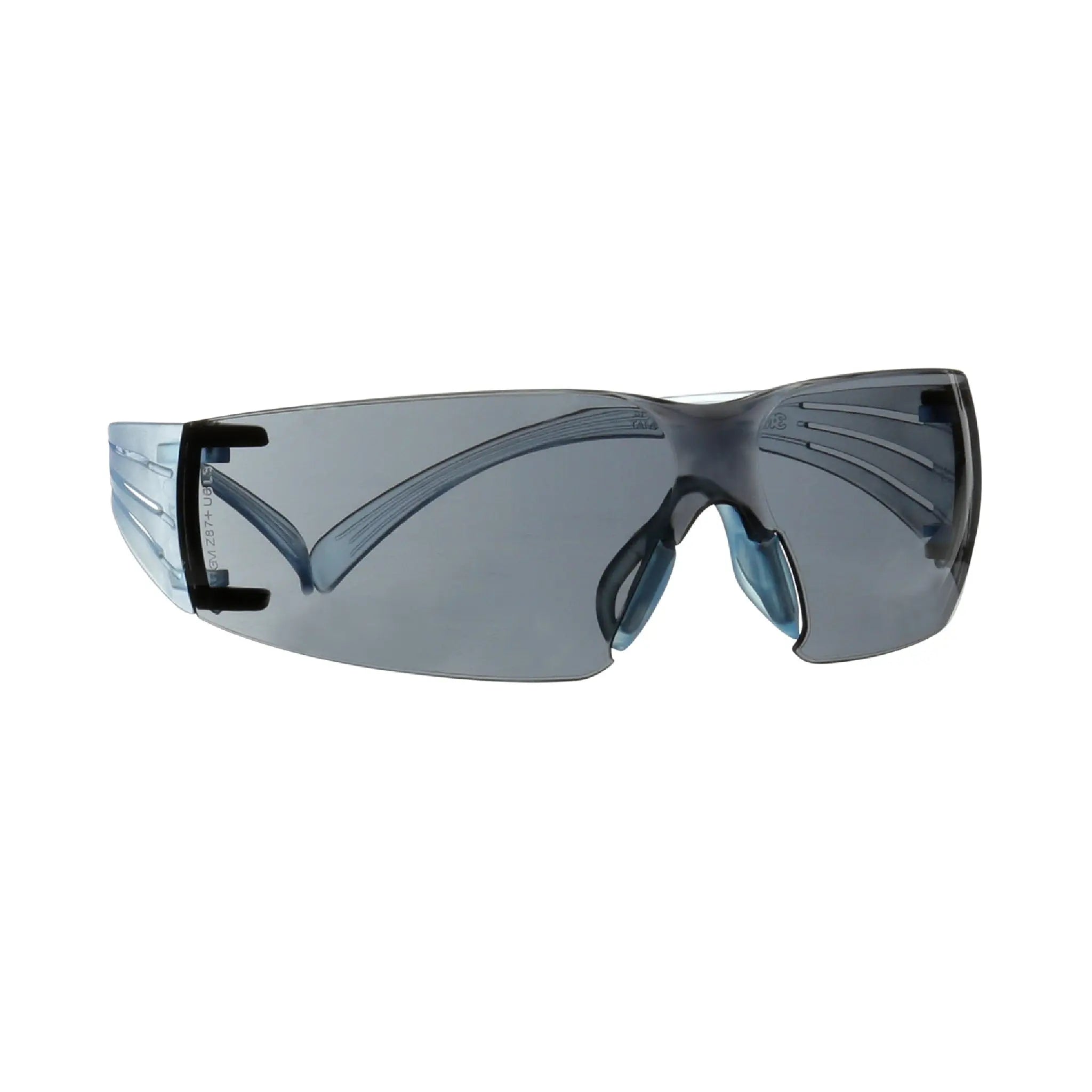 3M SecureFit 300 Series, SF302SGAF-LBL, Ice Blue Temples, Scotchgard
Anti-fog Coating, Gray AF-AS Lens, 20 ea/csÂ