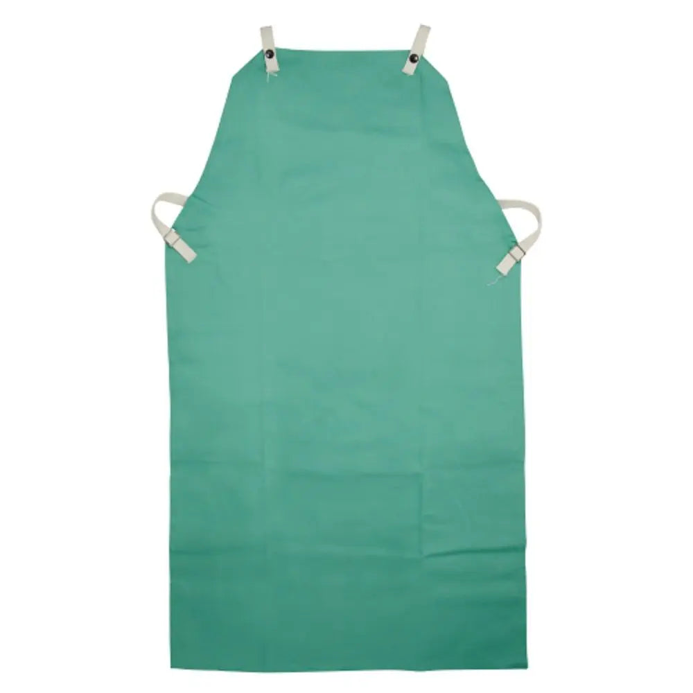 PIP Ironcat 7080 FR Treated 100% Cotton Sateen Apron, Green, 1 Each