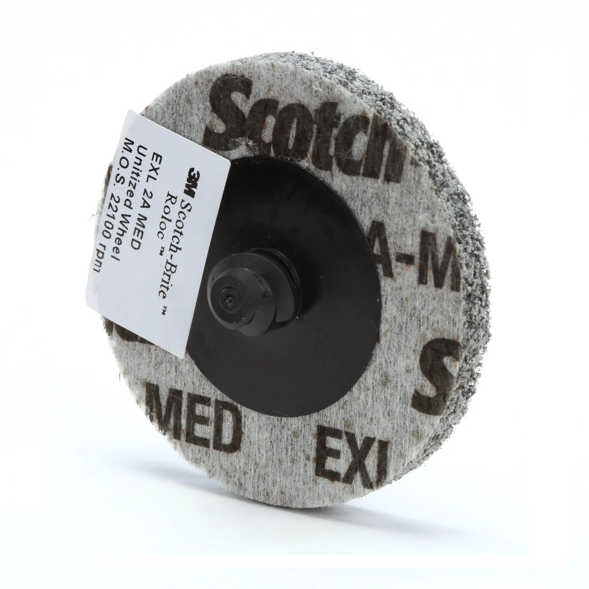 3M Scotch-Brite 7100005209 Roloc TR EXL Unitized Wheel, XL-UR, 2S Fine, 3 in, 1 EachÂ