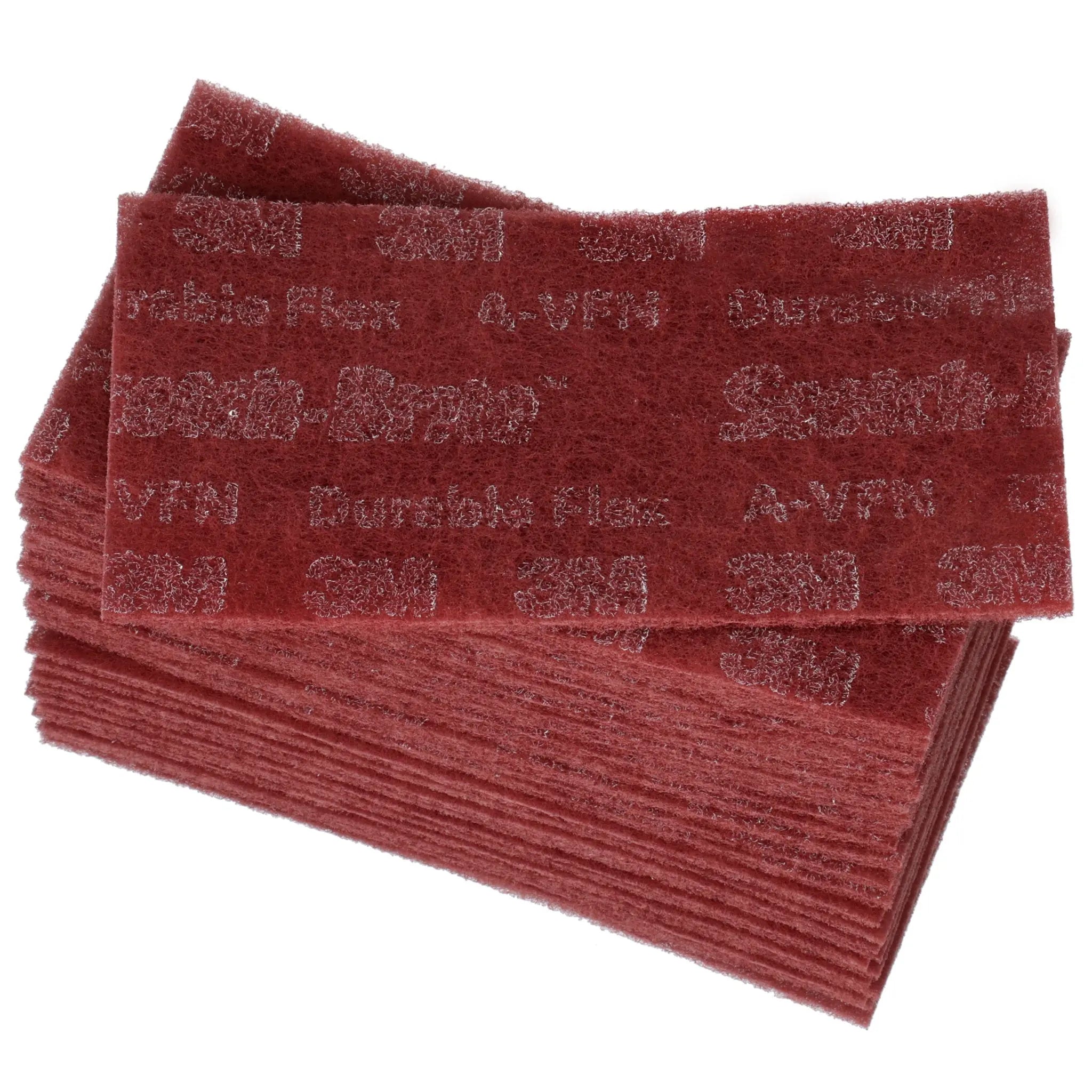 3M Scotch-Brite 7100042334 Durable Flex Hand Pad, MX-HP, Aluminum Oxide Very Fine, 4-1/2 in x 9 in, Case of 100