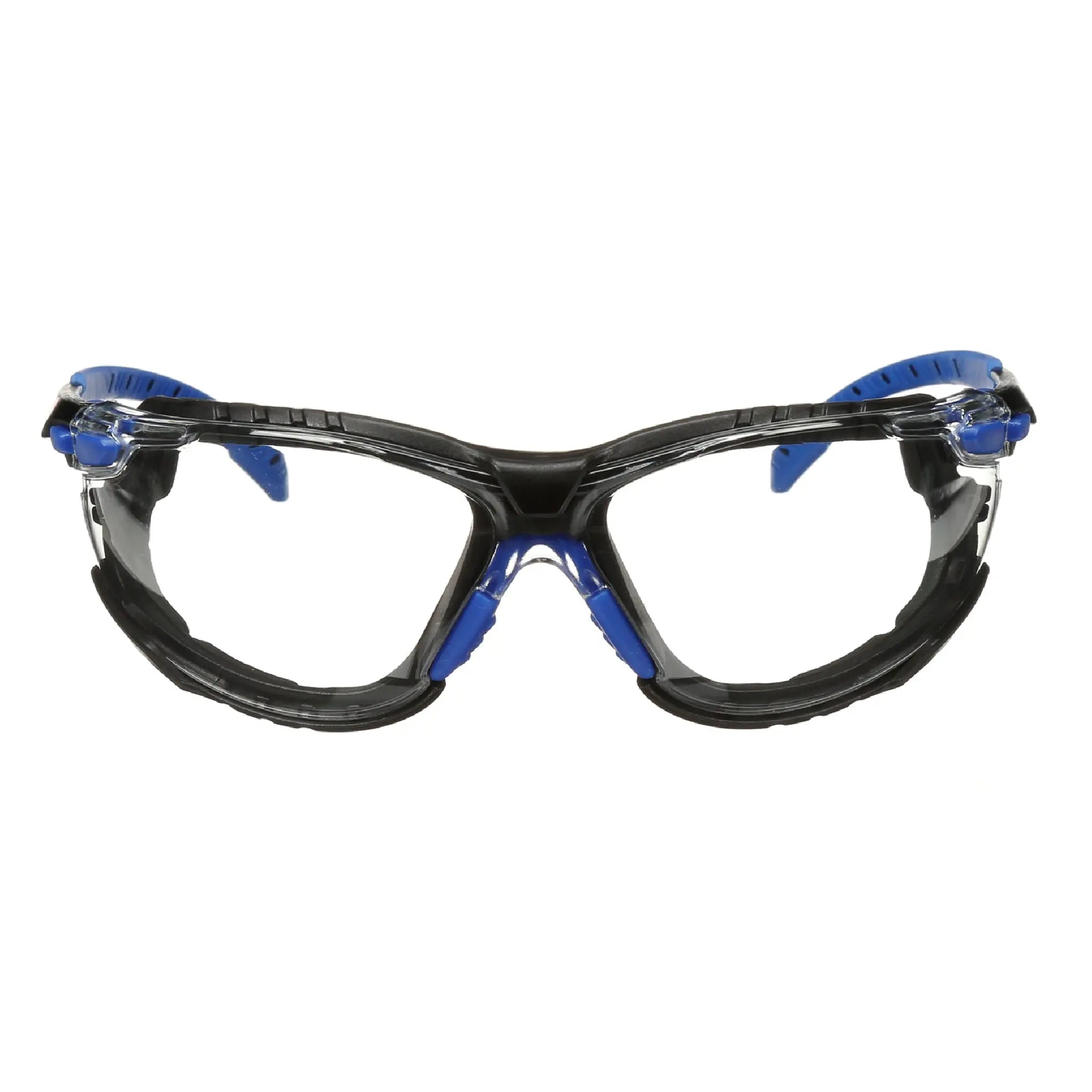3M Solus Safety Glasses 1000-Series S1101SGAF-KT, Kit, Foam, Strap,Black/Blue, Clear Scotchgard Anti-fog lens, 20 EA/CaseÂ