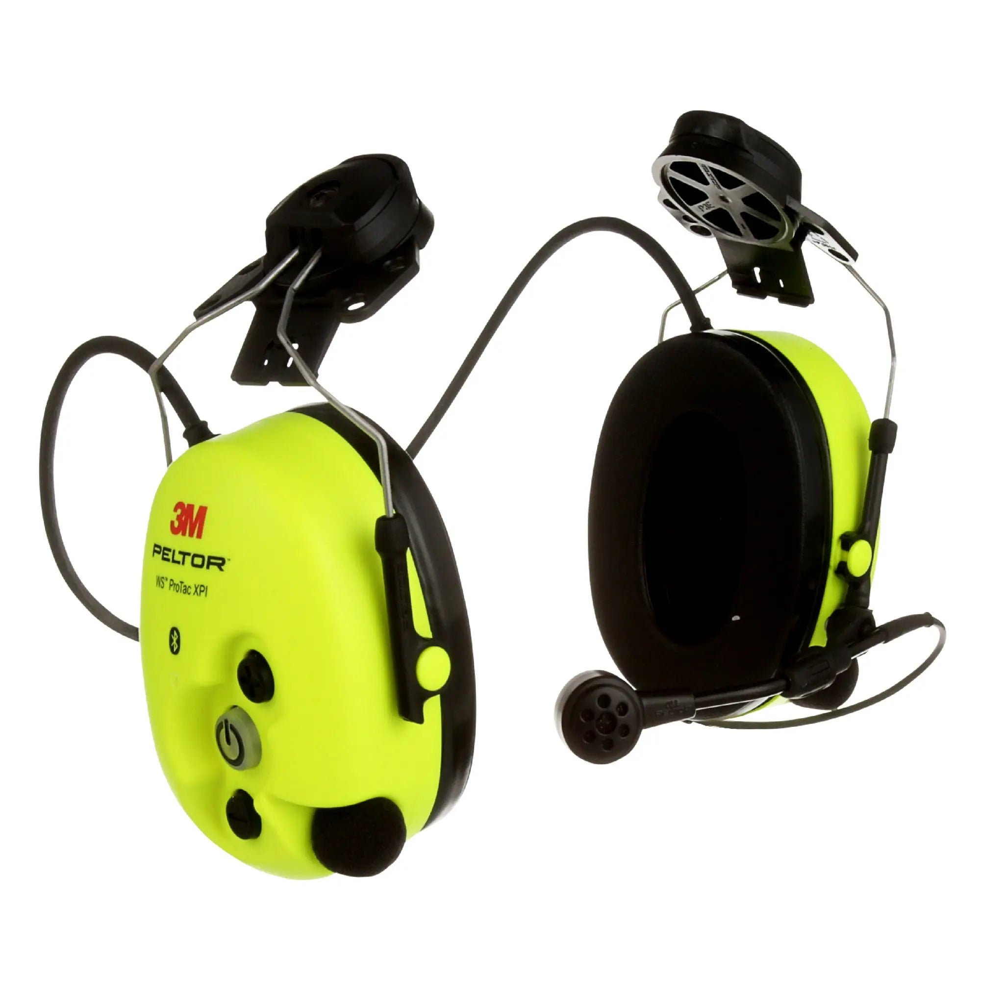 3M PELTOR MT15H7P3EWS6-111 WS ProTac XPI Headset, Hard Hat Attachment, FLX2, Hi-Vis Yellow, 1 Each