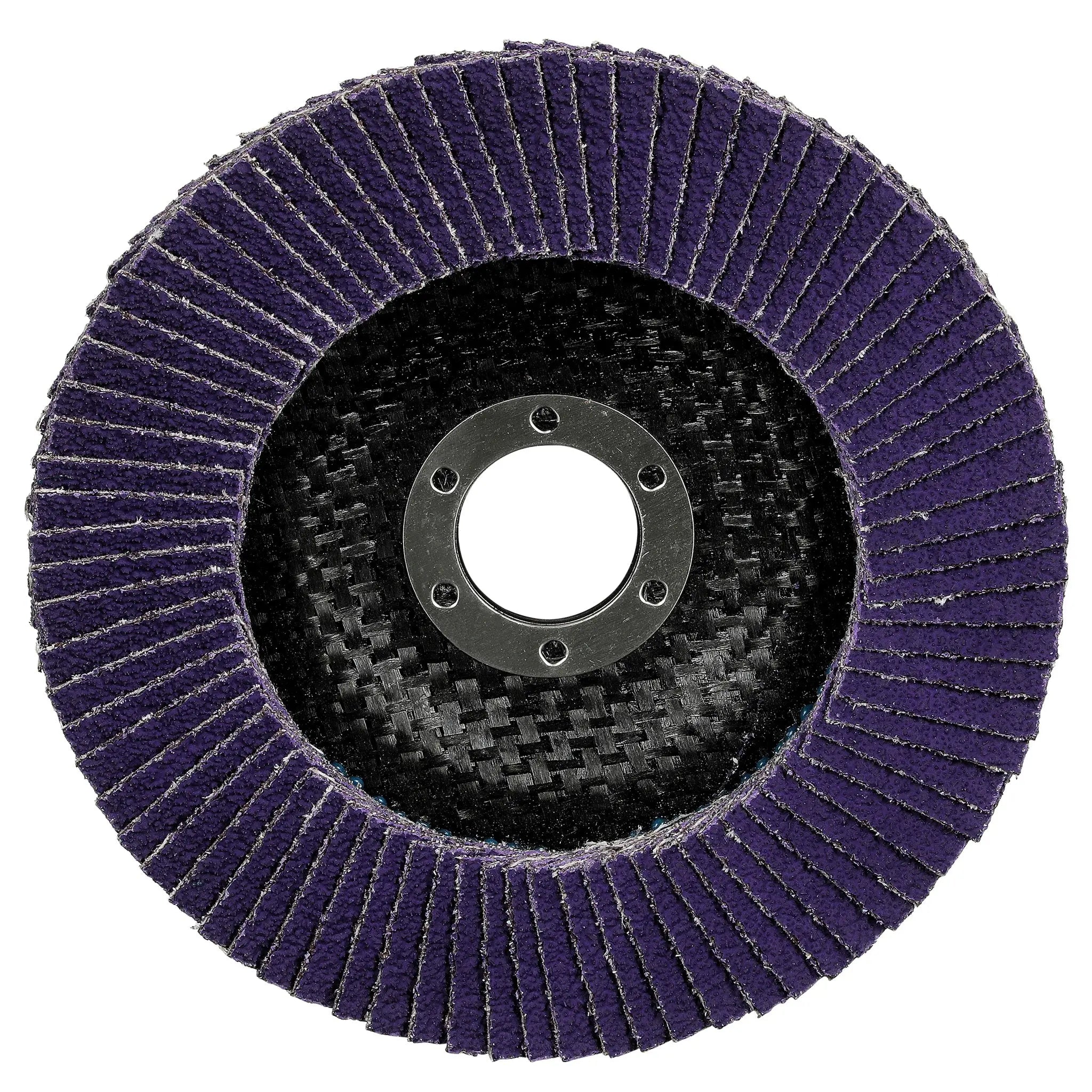 3M Cubitron 3 7100380493/1169F Flap Disc, 40+, T27-Flat, 5 in x 7/8 in, Front