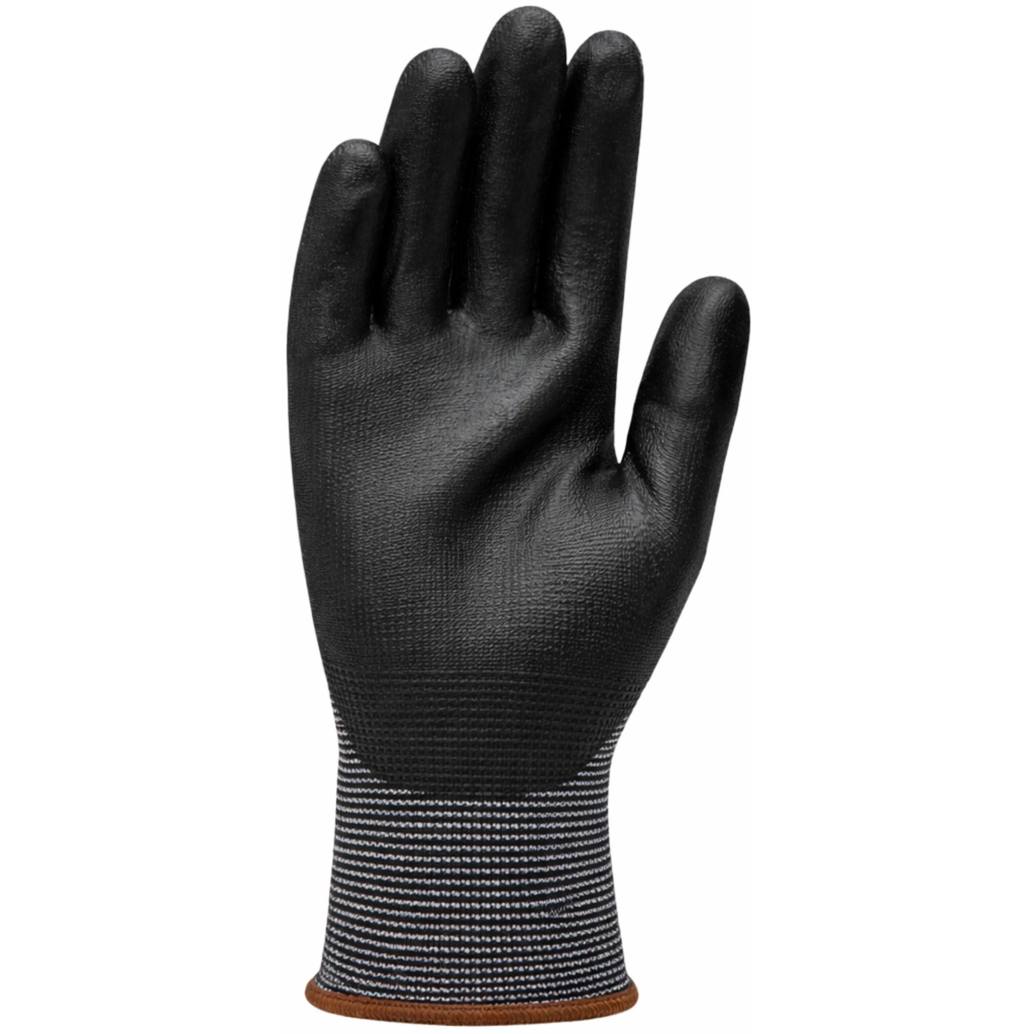 PIP G-Tek PosiGrip 713SUCB/S Seamless Knit Nylon Glove with Polyurethane Coated Flat Grip, Black, Small, 1 Dozen