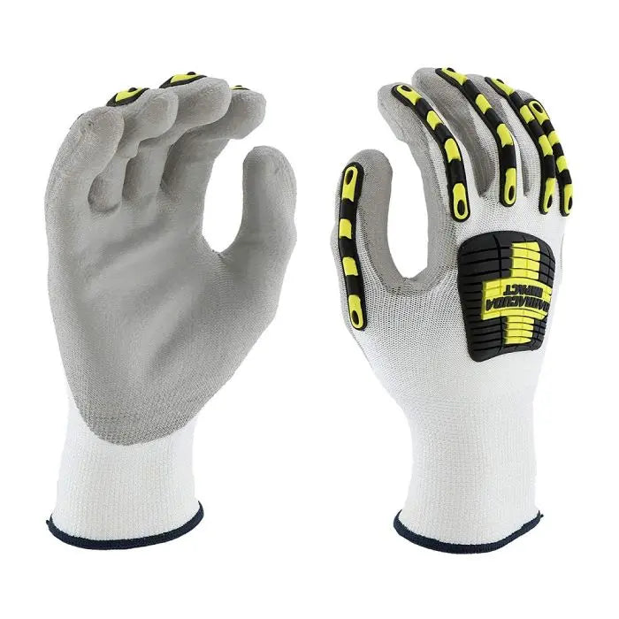 PIP West Chester 713HGWUB Baracuda HPPE Blended Glove with Impact Protection and Polyurethane Coated Grip, White, Box of 12