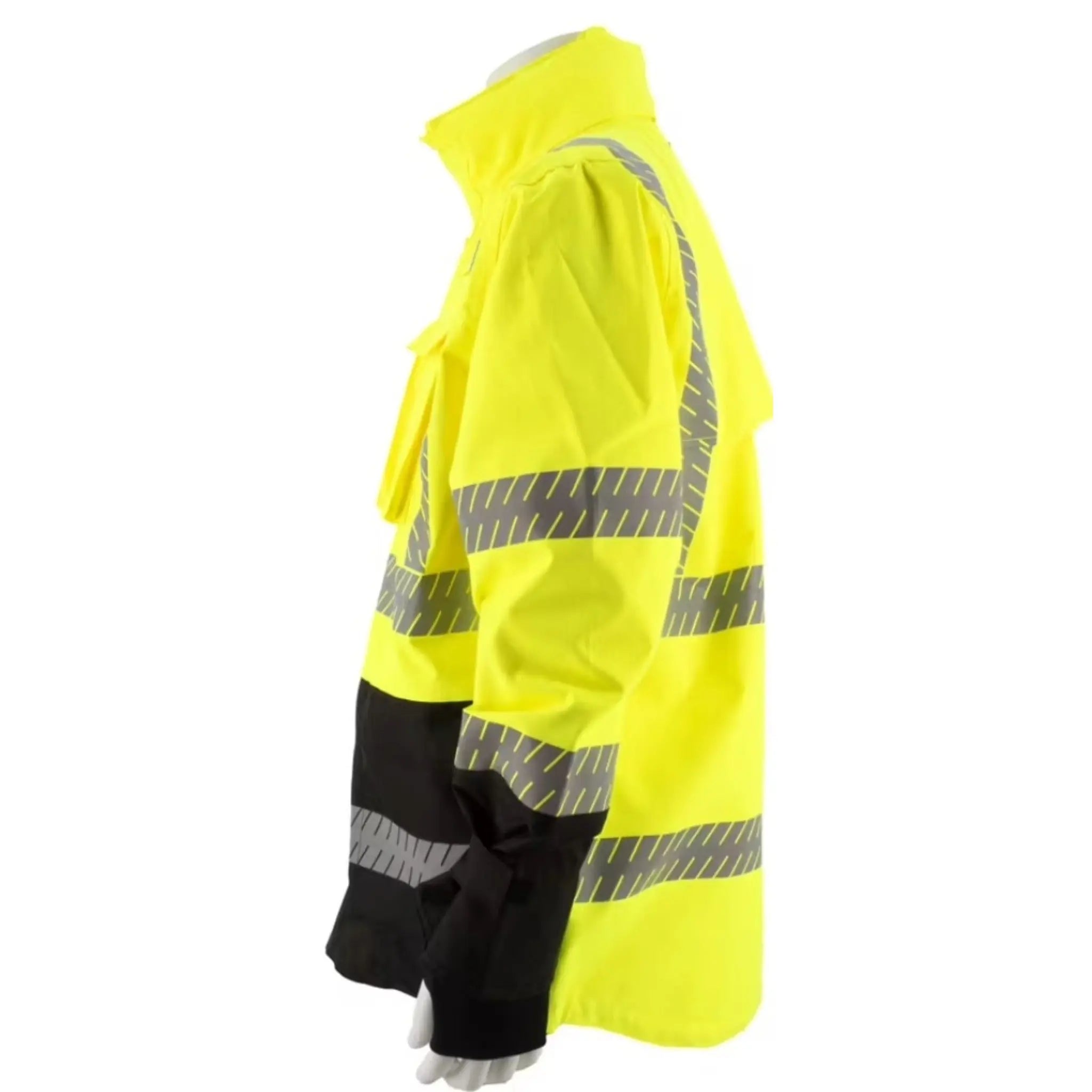 MAJESTIC GLOVE 75-1309 High Visibility Waterproof Parka with Mesh Liner, ANSI 3-Side-Image