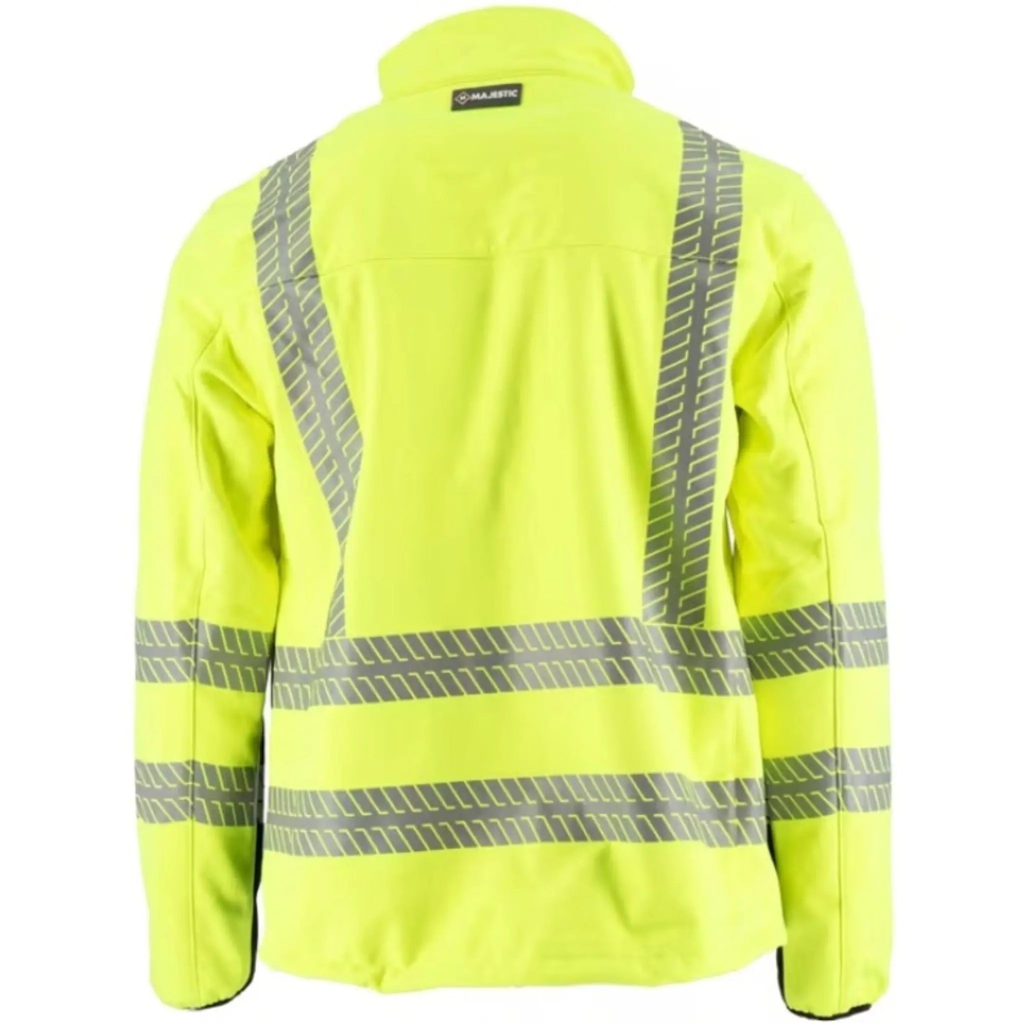 MAJESTIC GLOVE 75-1373 High Visibility Water Resistant Jacket, ANSI 3-Back-Image