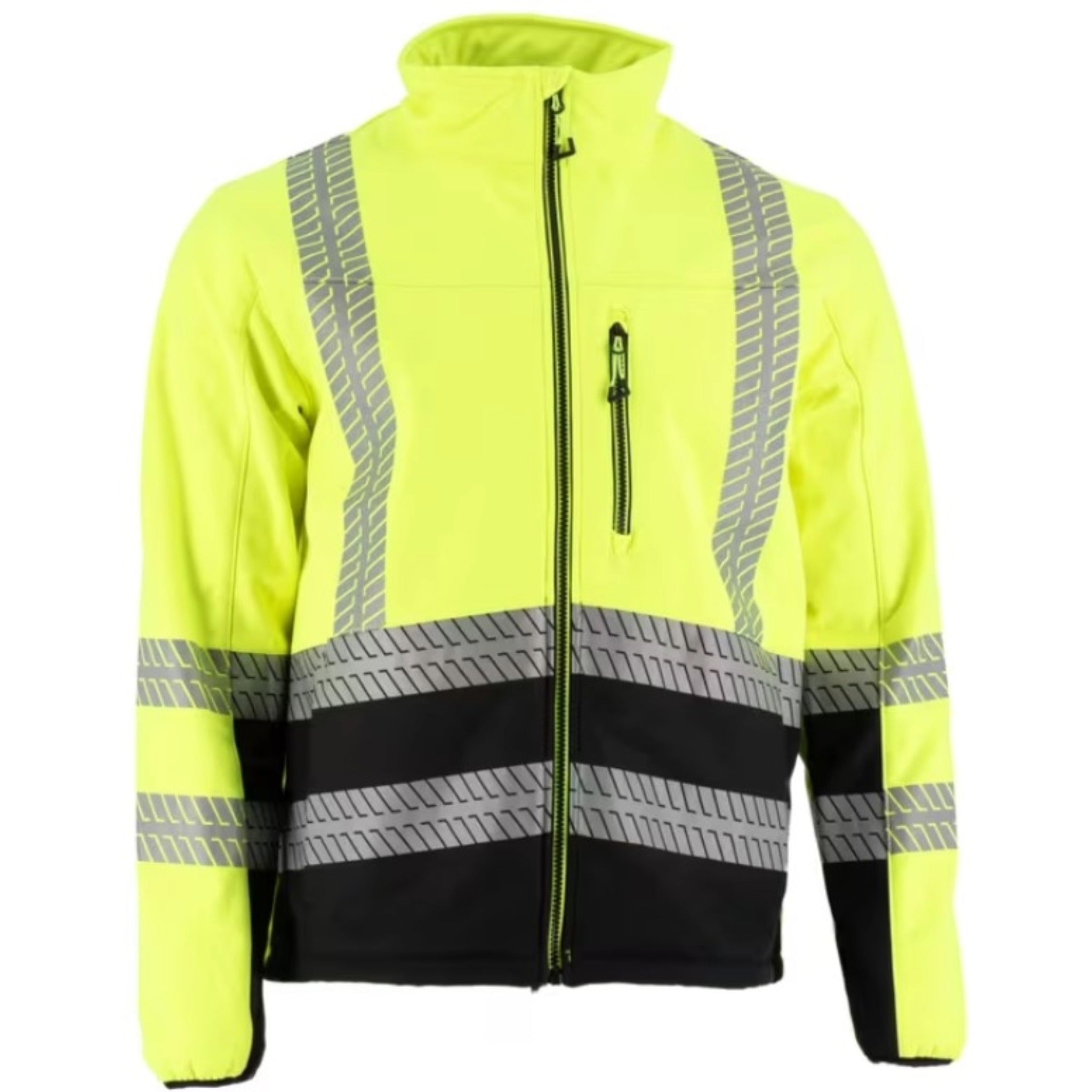 MAJESTIC GLOVE 75-1373 High Visibility Water Resistant Jacket, ANSI 3-Front-Image