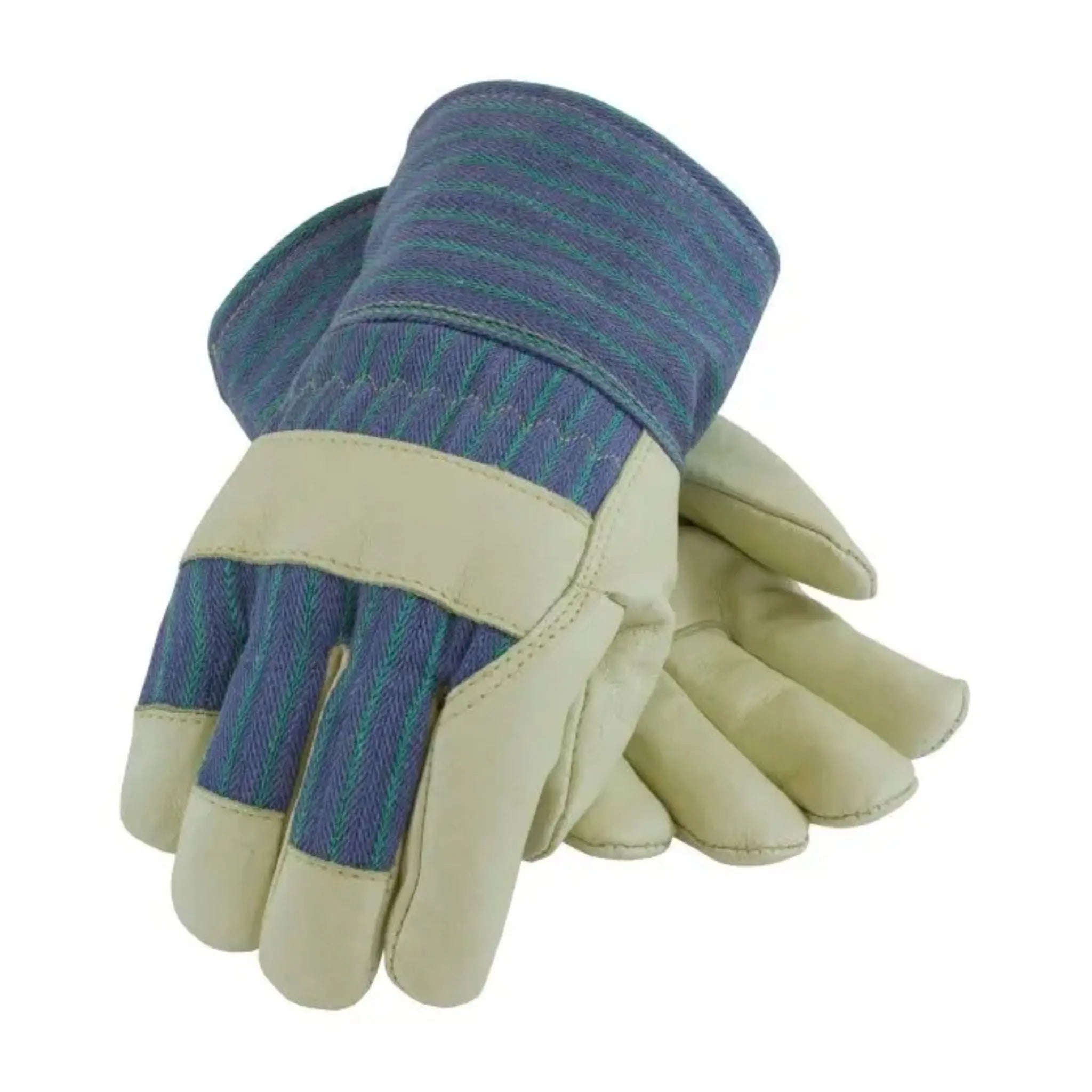 PIP 78-3927 Leather Palm Fabric Back 3M Thinsulate Line Glove - Safety Cuff_Flat_Image