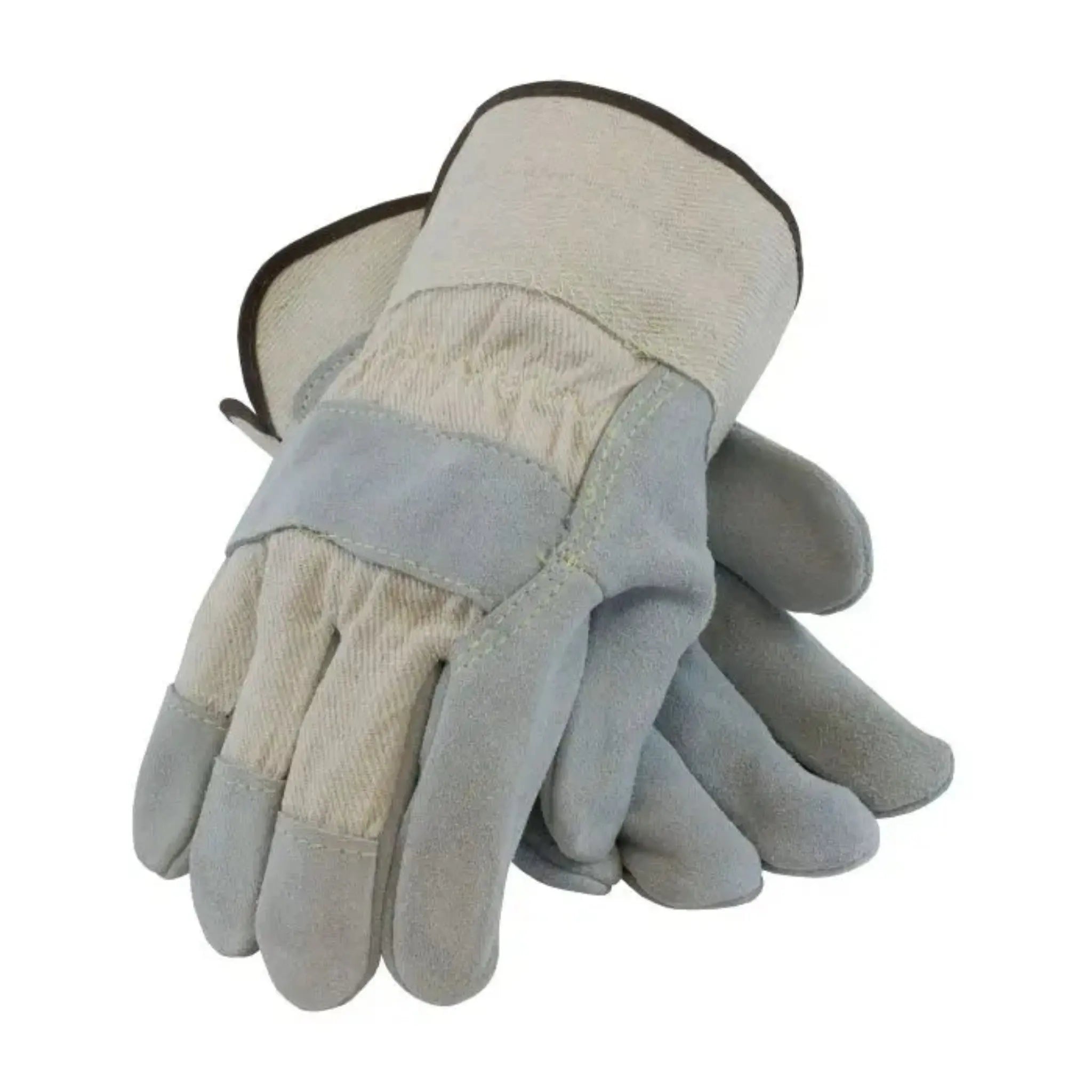 PIP 80-8800 Heavy Side Split Leather & Canvas Kevlar Stitching - Safety Cuff_Flat