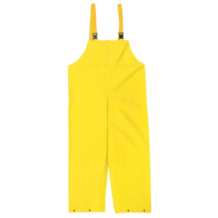 MCR Safety 800BF Concord Series Waterproof Bib Style Pants Rain Gear, Yellow, 1 Each