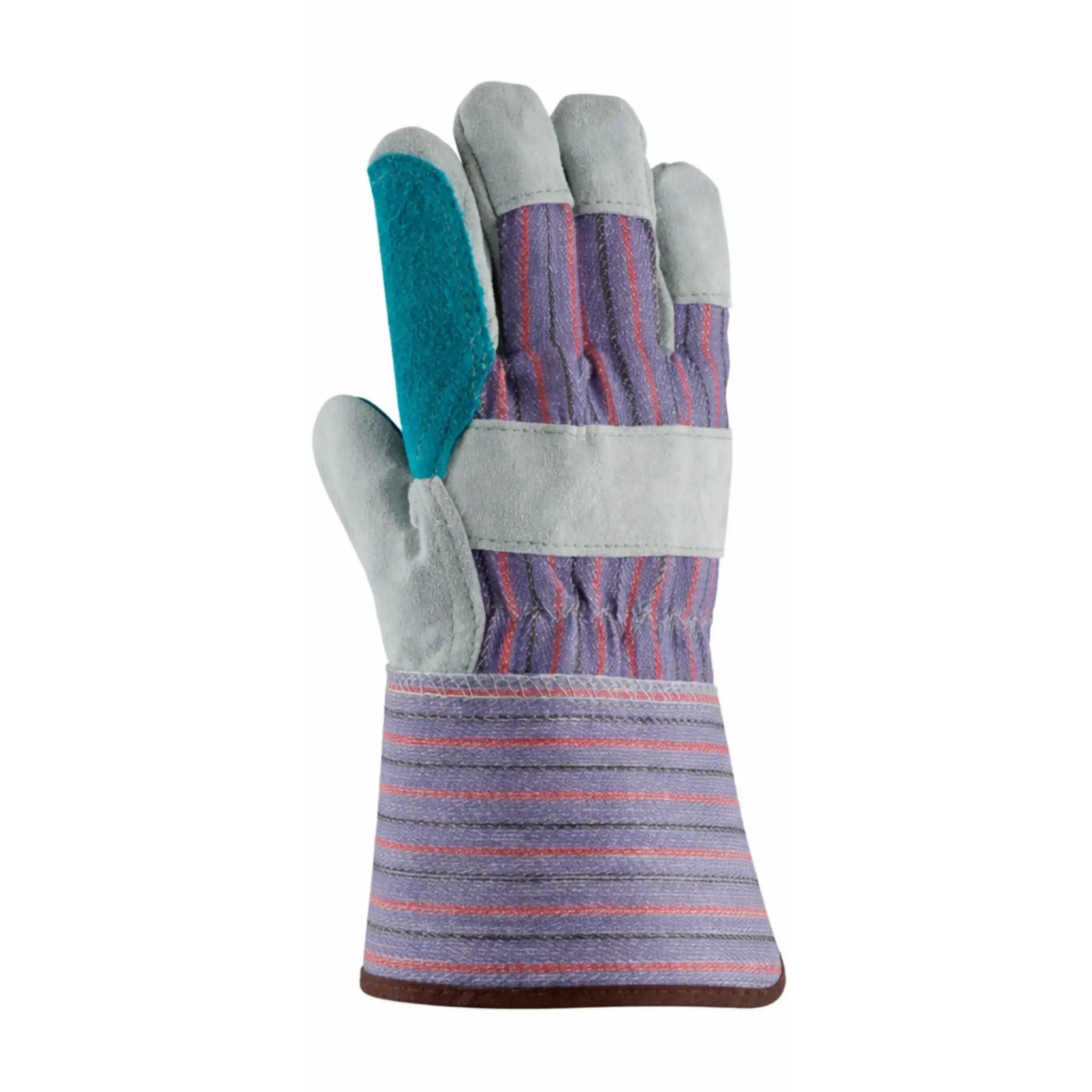 PIP 84-7633 B/C Grade Shoulder Split Leather Double Palm Glove - Rubberized Gauntlet Cuff_Back_IMage