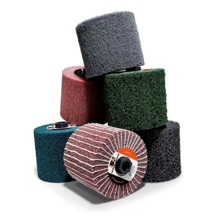 Standard Abrasives™ HS Mini-Brush 875709, 4-1/2 in x 2 in x 5/8-11 FB018 41-42 A CRS Medium Density, 2 per case