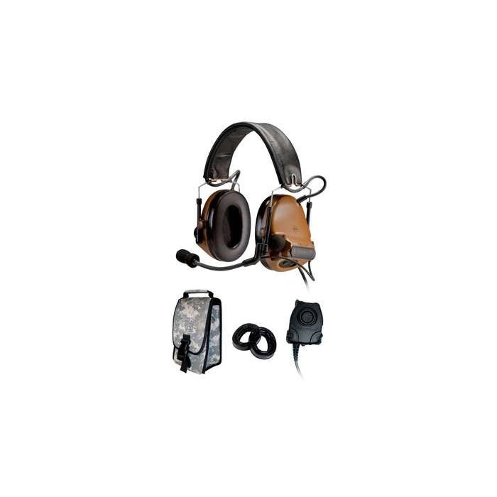 Peltor ComTac III ACH Headset Kit, Single Comm, Neck Band - COYOTE BROWN