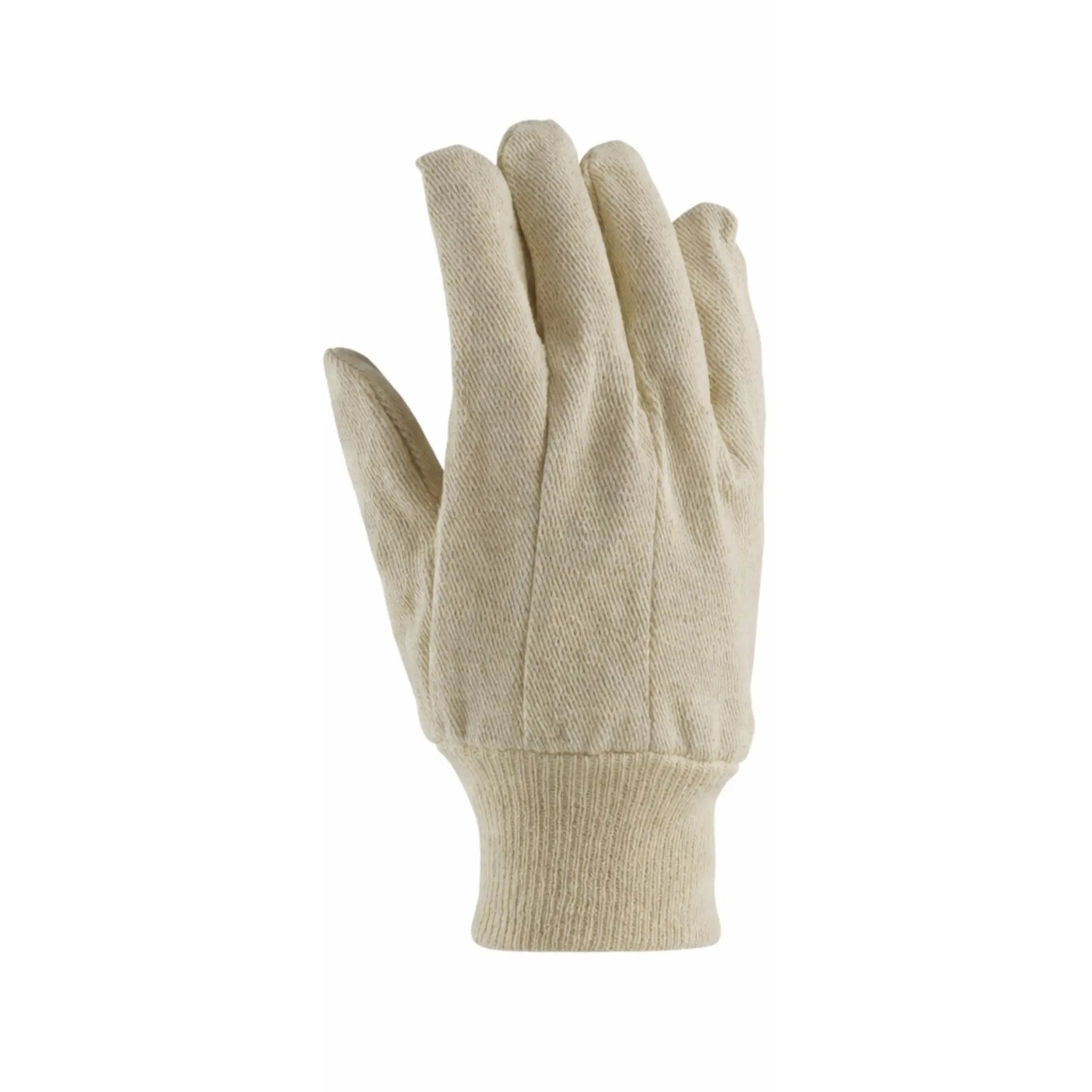 PIP 90-910I Economy Grade Cotton/Polyester Canvas Single Palm Glove, Knit Wrist_Back_Image