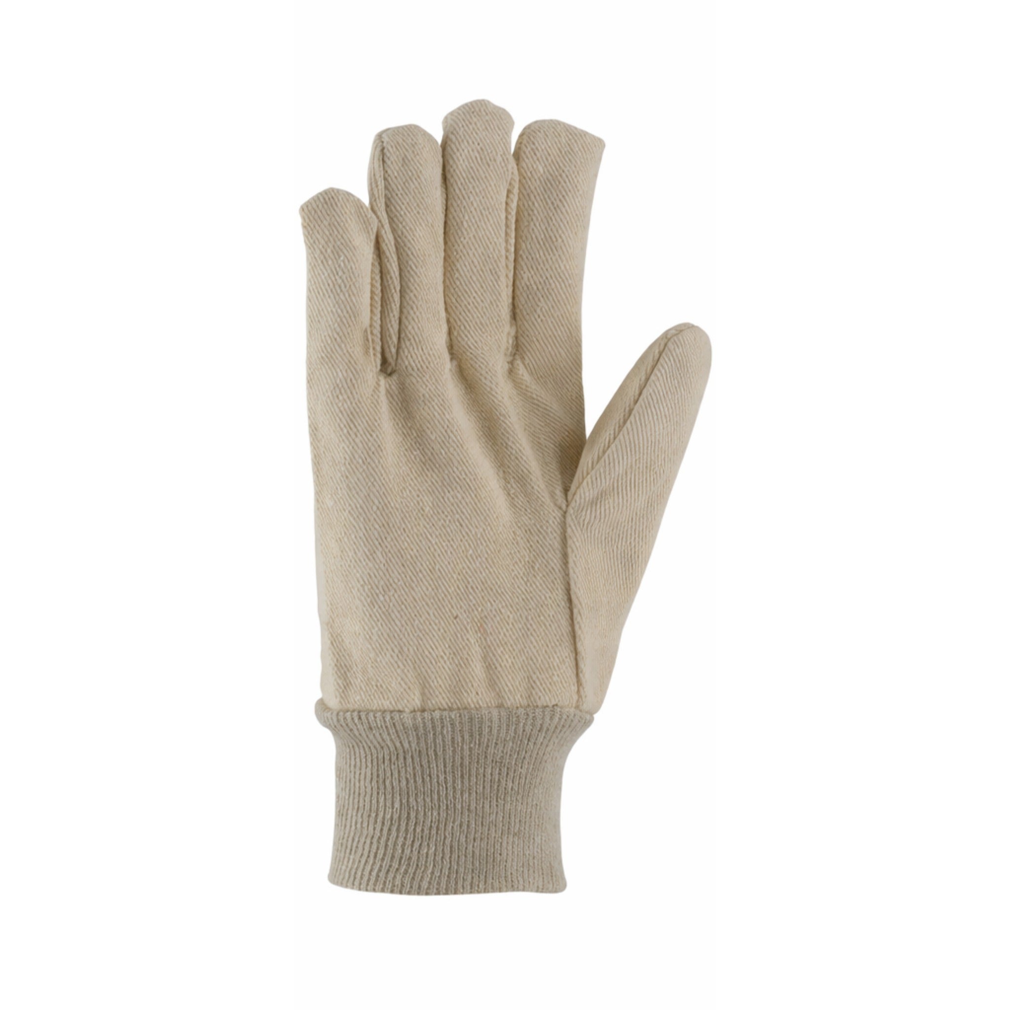 PIP 90-912 Premium Grade Cotton Canvas Single Palm Glove, Knit Wrist_Front_Image