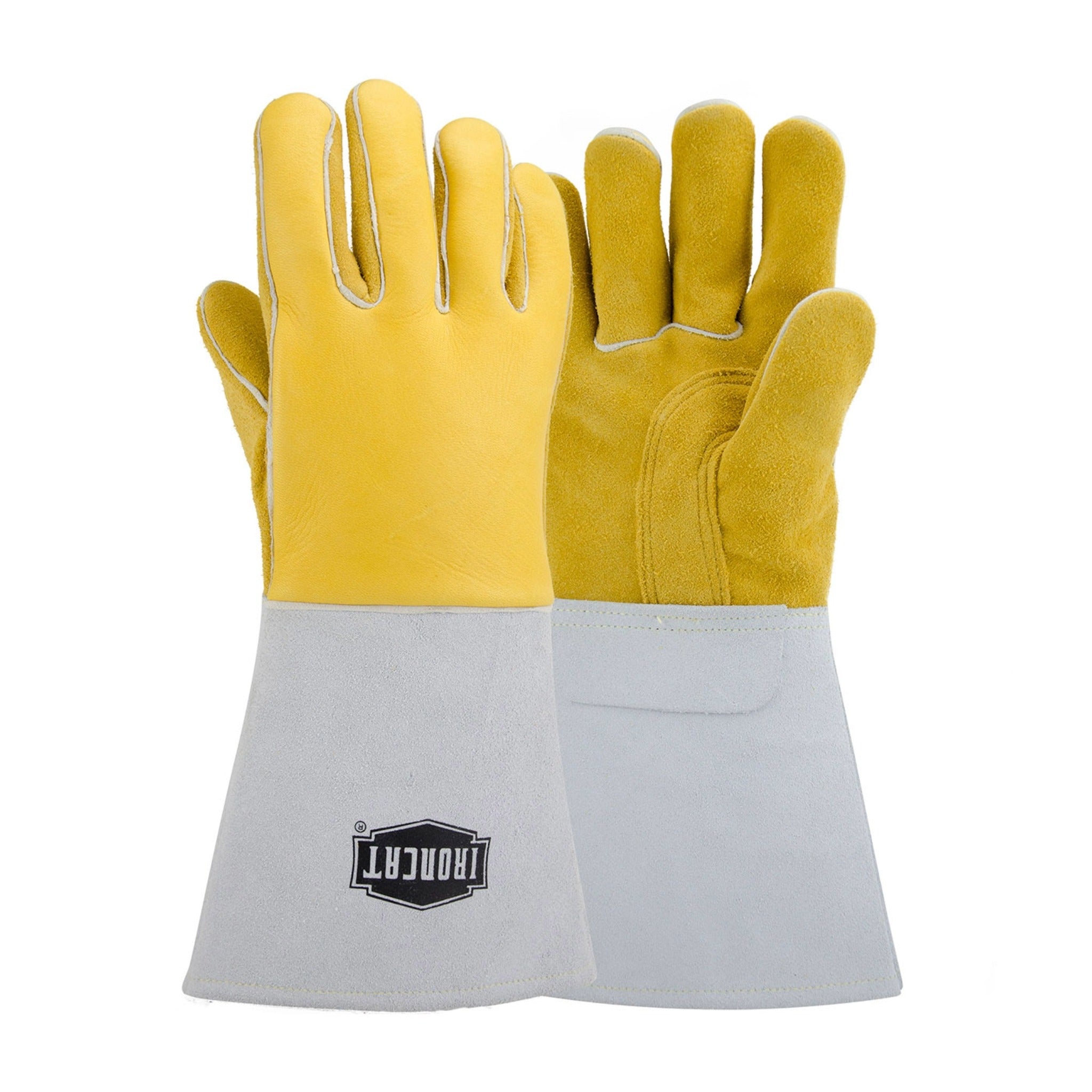 PIP Ironcat 9060 Premium Grade Top Grain Elkskin Leather Welders Glove with Cotton/Foam Lining and Gauntlet Cuff-Main-Image