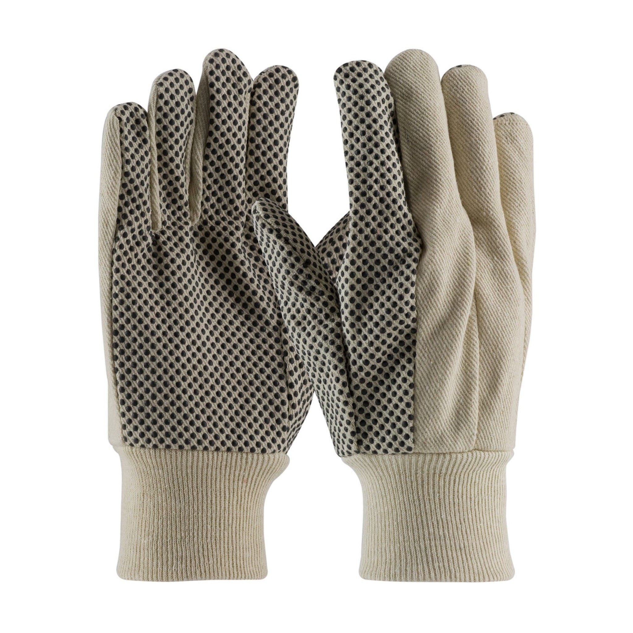 PIP Boss 91-910PDI 10 Oz Economy Grade Cotton Canvas Glove with PVC Dotted Grip_Main_Image