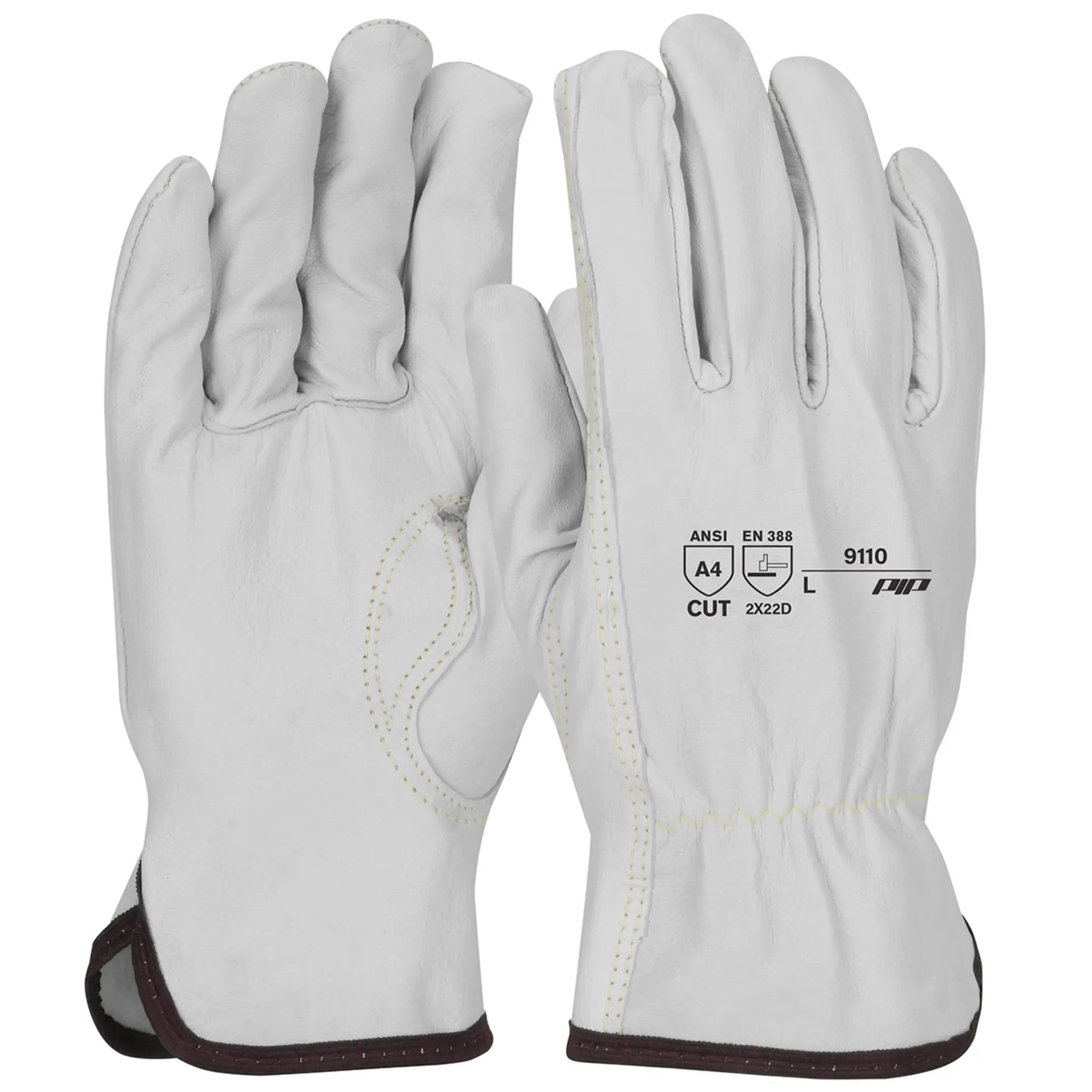 PIP 9110 Economy Top Grain Sheepskin Leather Drivers Glove with Aramid Blended Lining-Main_image