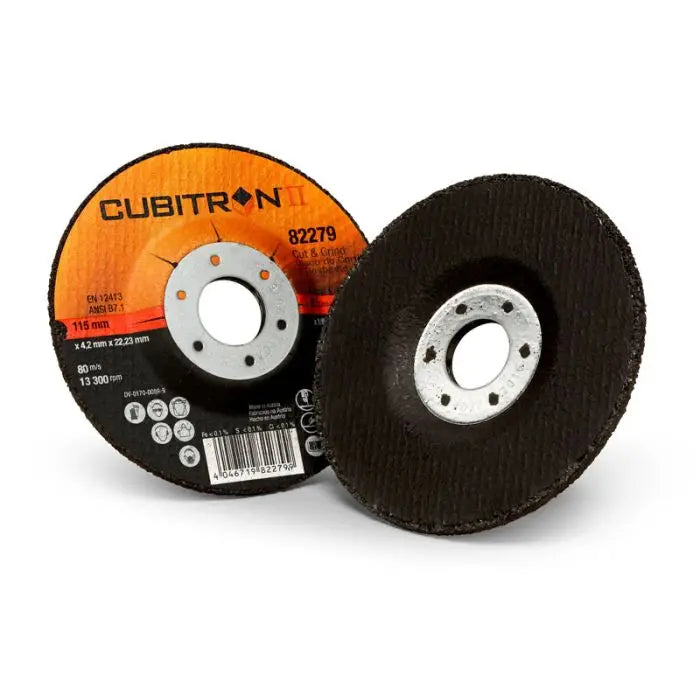 3M™ Cubitron™ II Cut and Grind Wheel, 82279, T27, 4 1/2 in x 1/8 in x 7/8 in, 10 per inner, 20 per case
