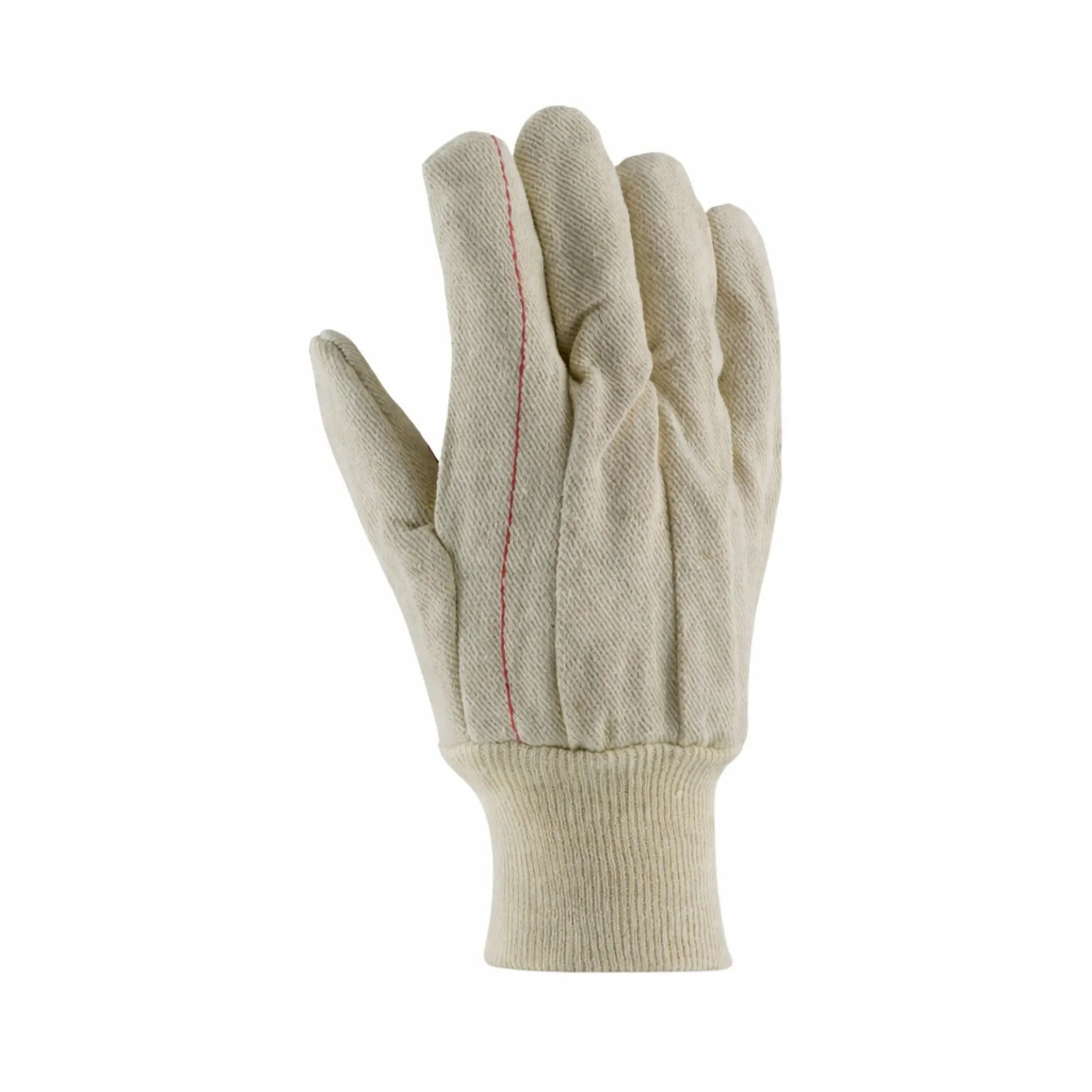 PIP 92-918 Cotton Canvas Double Palm Glove with Nap-In Finish, Knit Wrist-Back_Image