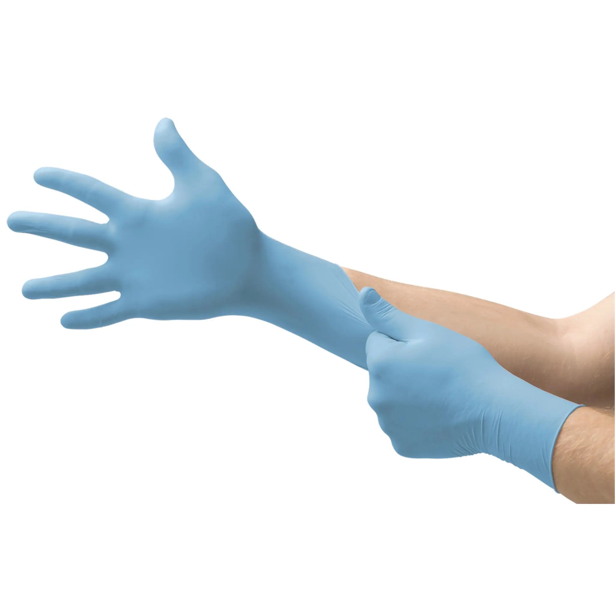 Ansell Touch N Tuff 92 616 Gloves Nitrile Material Blue 10 Boxes/Case-main-Image