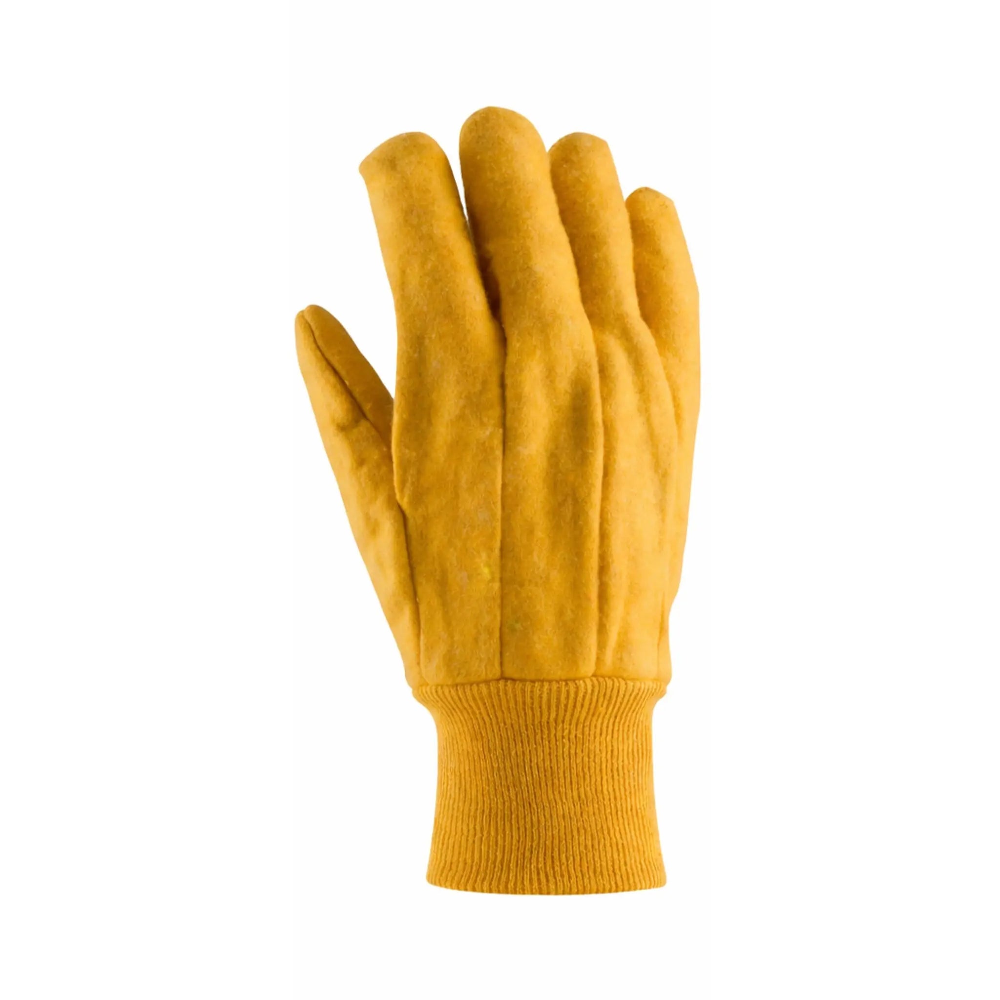 PIP 93-568 Economy Grade Chore Glove with Single Layer Palm, Single Layer Back and Nap-Out Finish, Knit Wrist_Back_Image